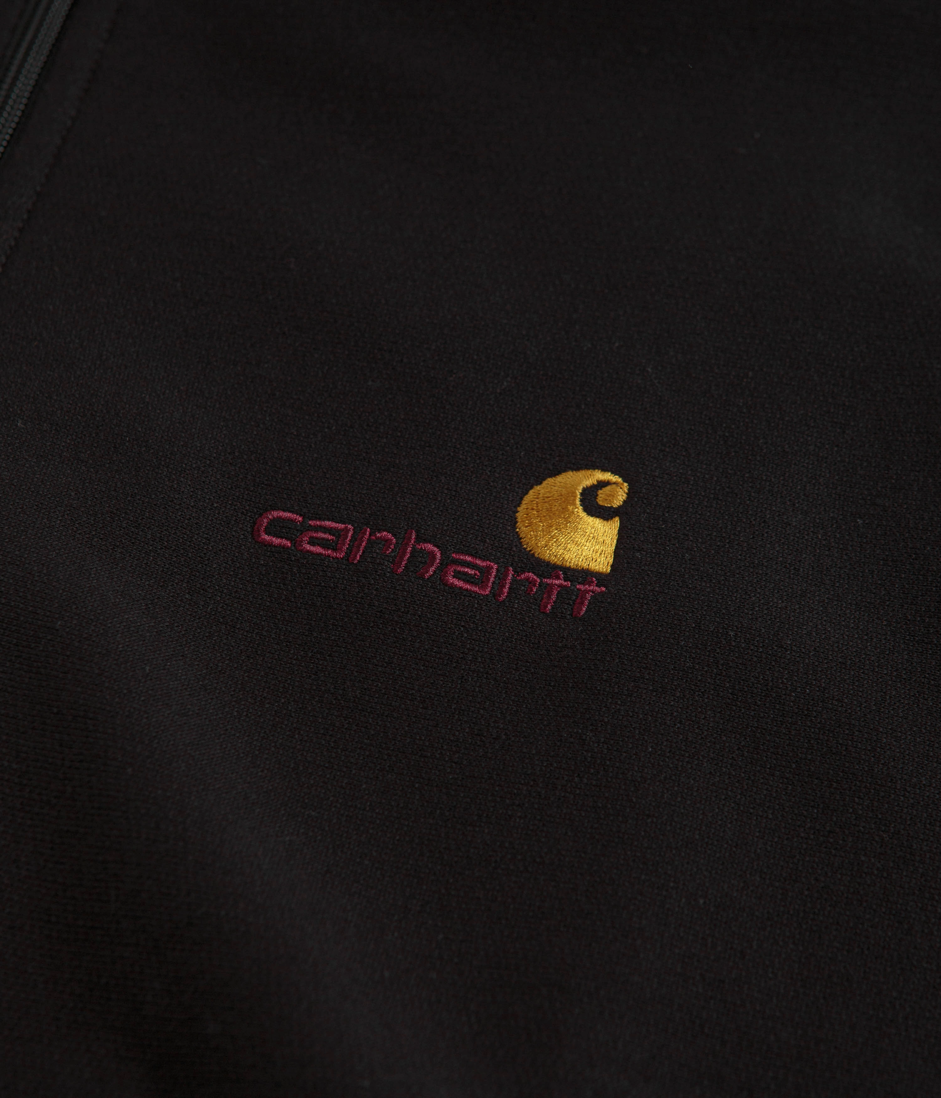 Comfort Knitwear Everyday knitwear Carhartt Half Zip American Script Sweatshirt - Black