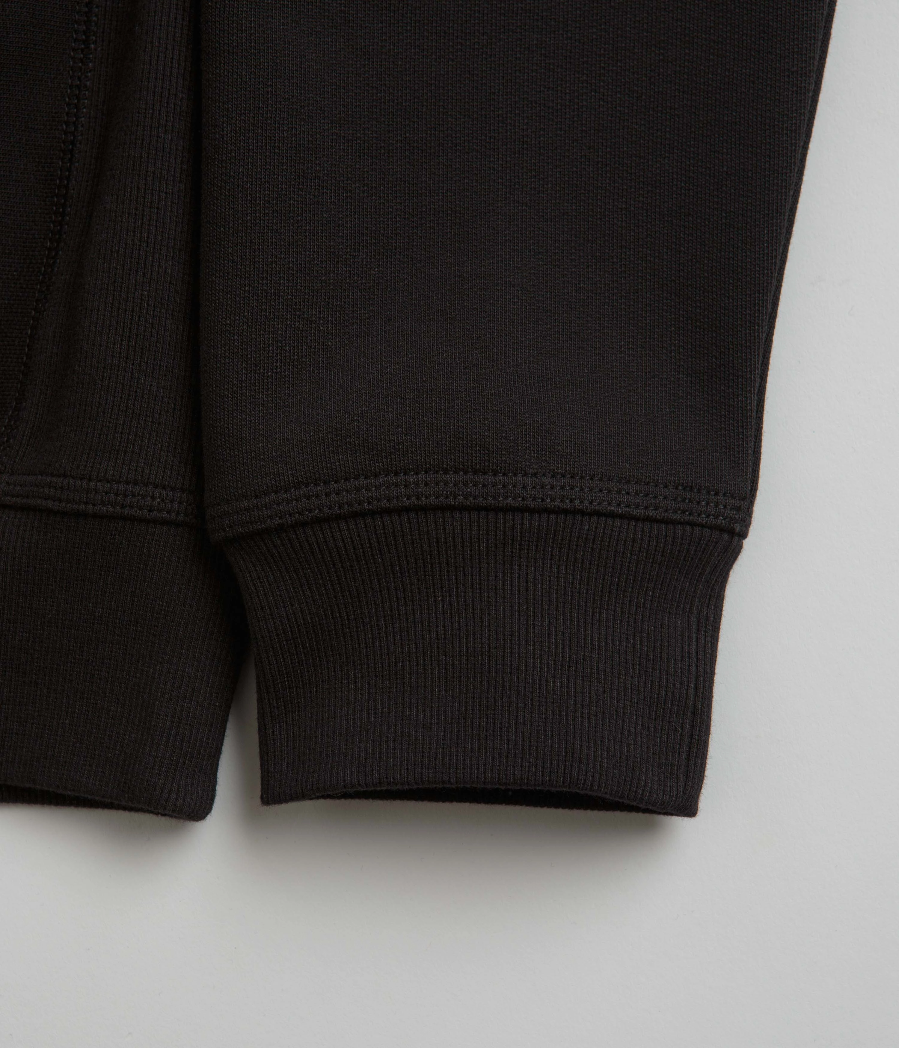 Trendy Outfit Cozy Texture Carhartt Half Zip American Script Sweatshirt - Black