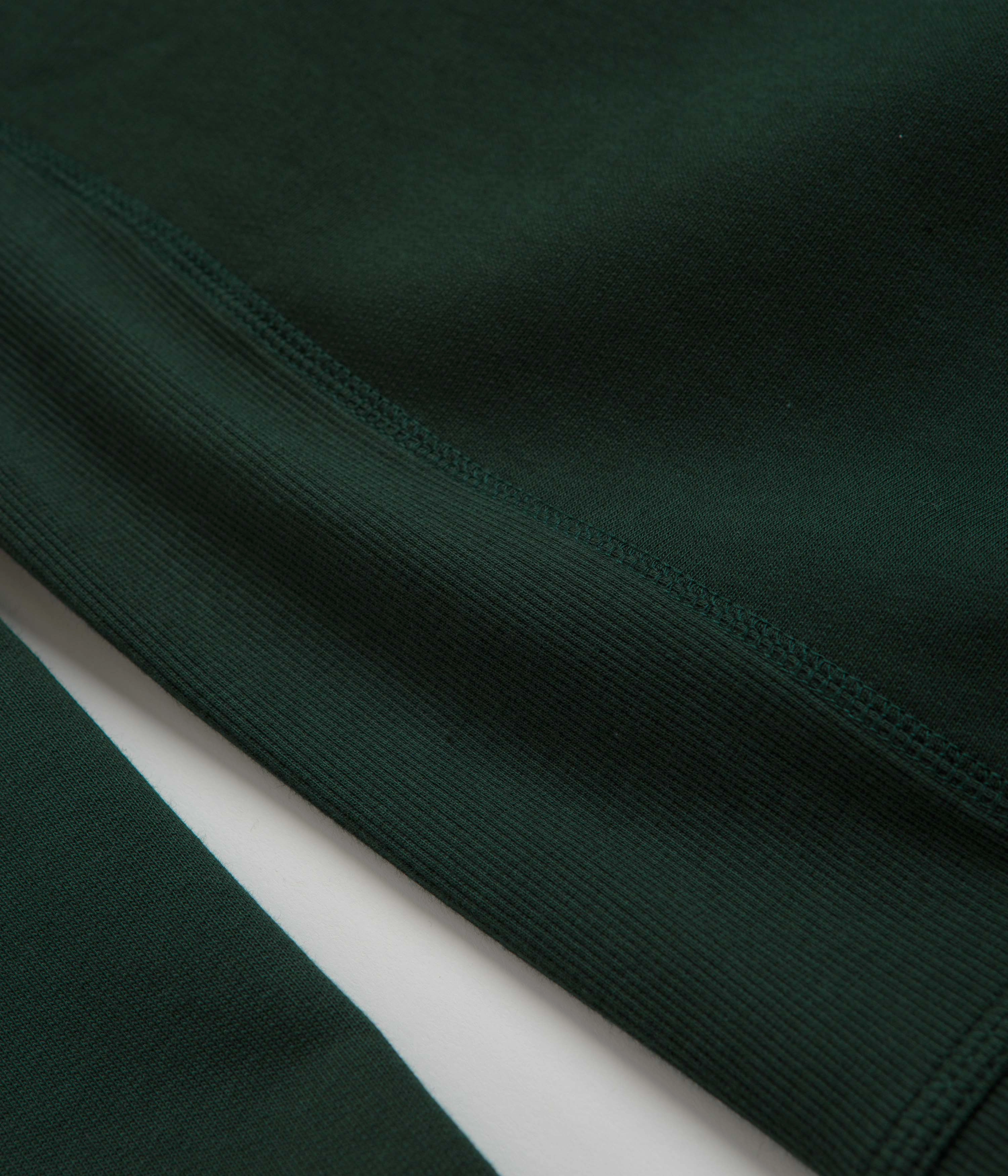 Carhartt Half Zip American Script Sweatshirt - Conifer Essential Knitwear