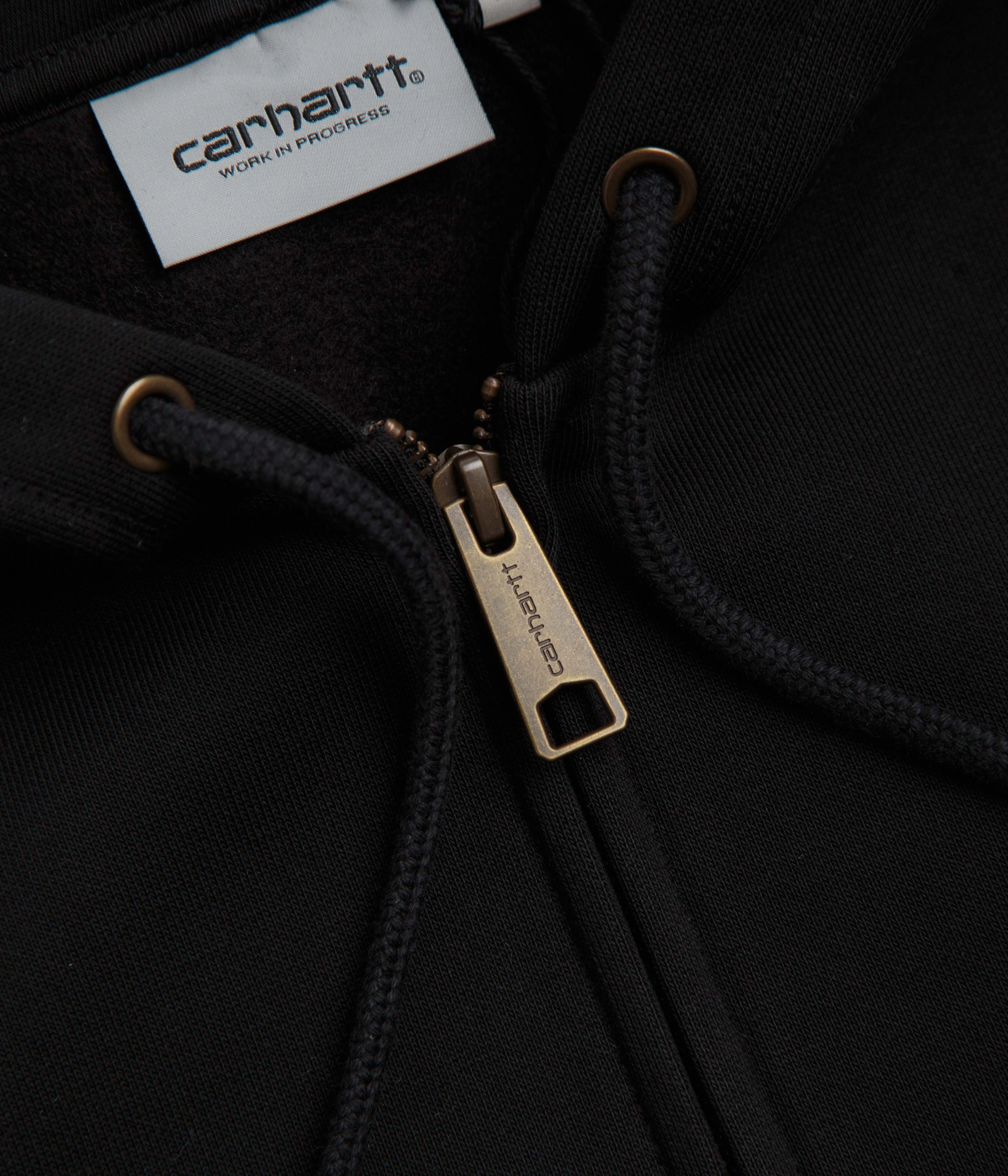 Carhartt Hooded Chase Jacket - Black / Gold Comfort Focused Design
