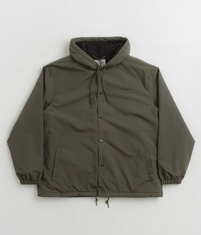 Long Sleeves Carhartt Hooded Coach Jacket - Cypress / Black