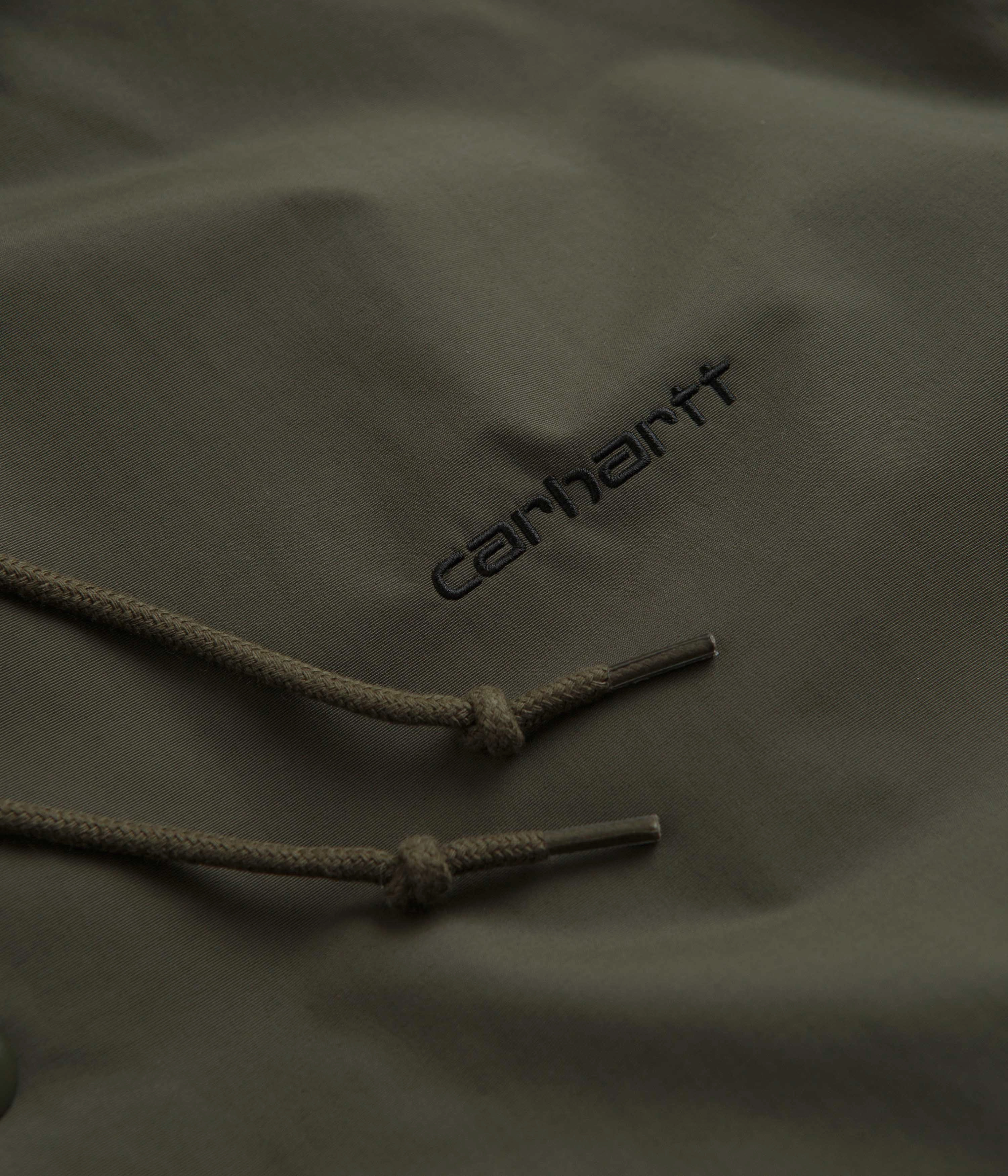 Carhartt Hooded Coach Jacket - Cypress / Black Monochrome Look