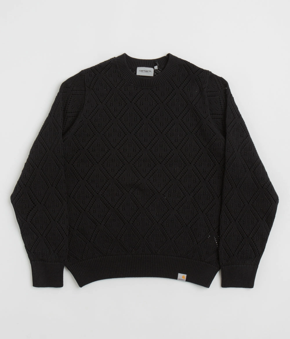 Carhartt Kaley Sweatshirt - Black Cozy Fabric