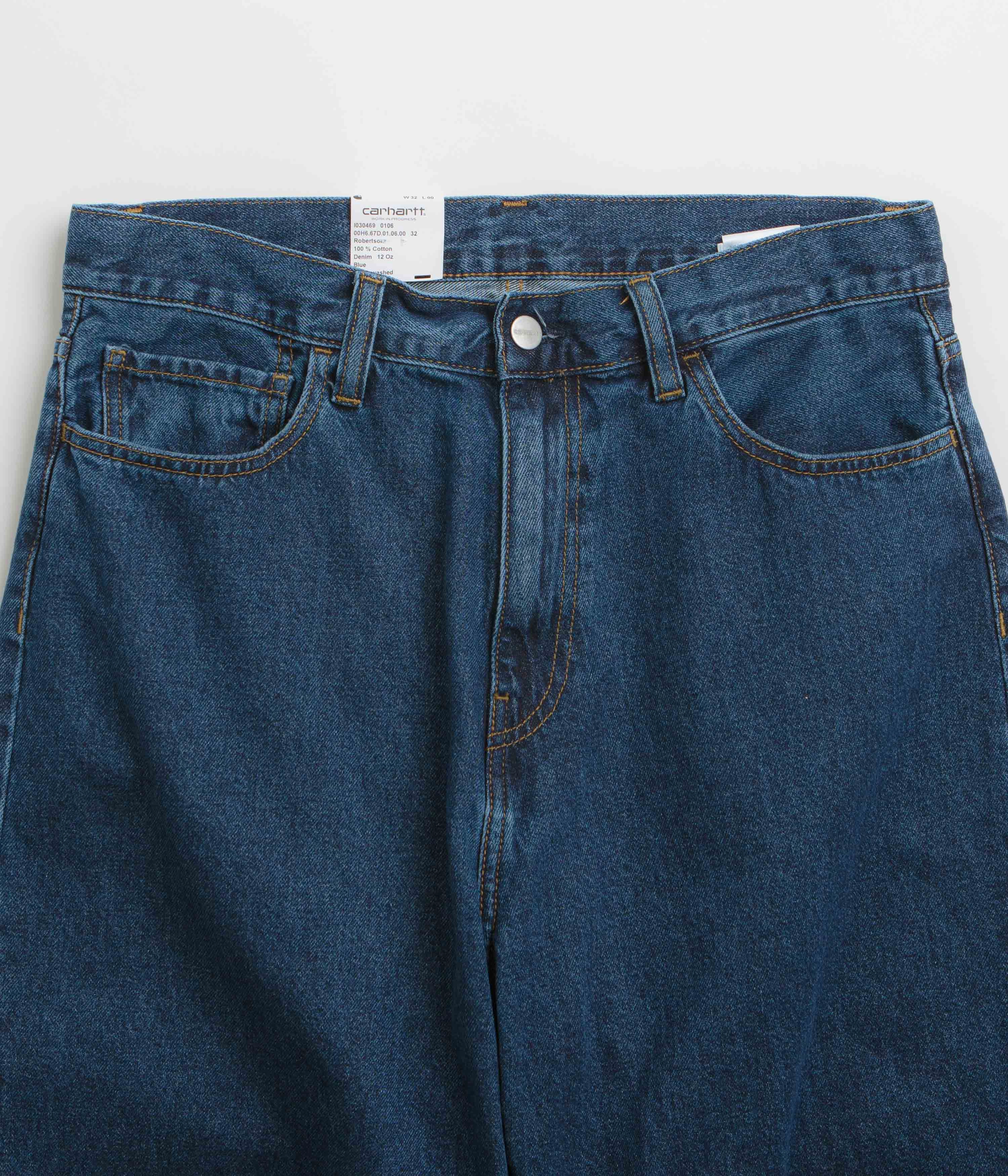 Carhartt Landon Shorts - Blue Stone Wash Modern Cut