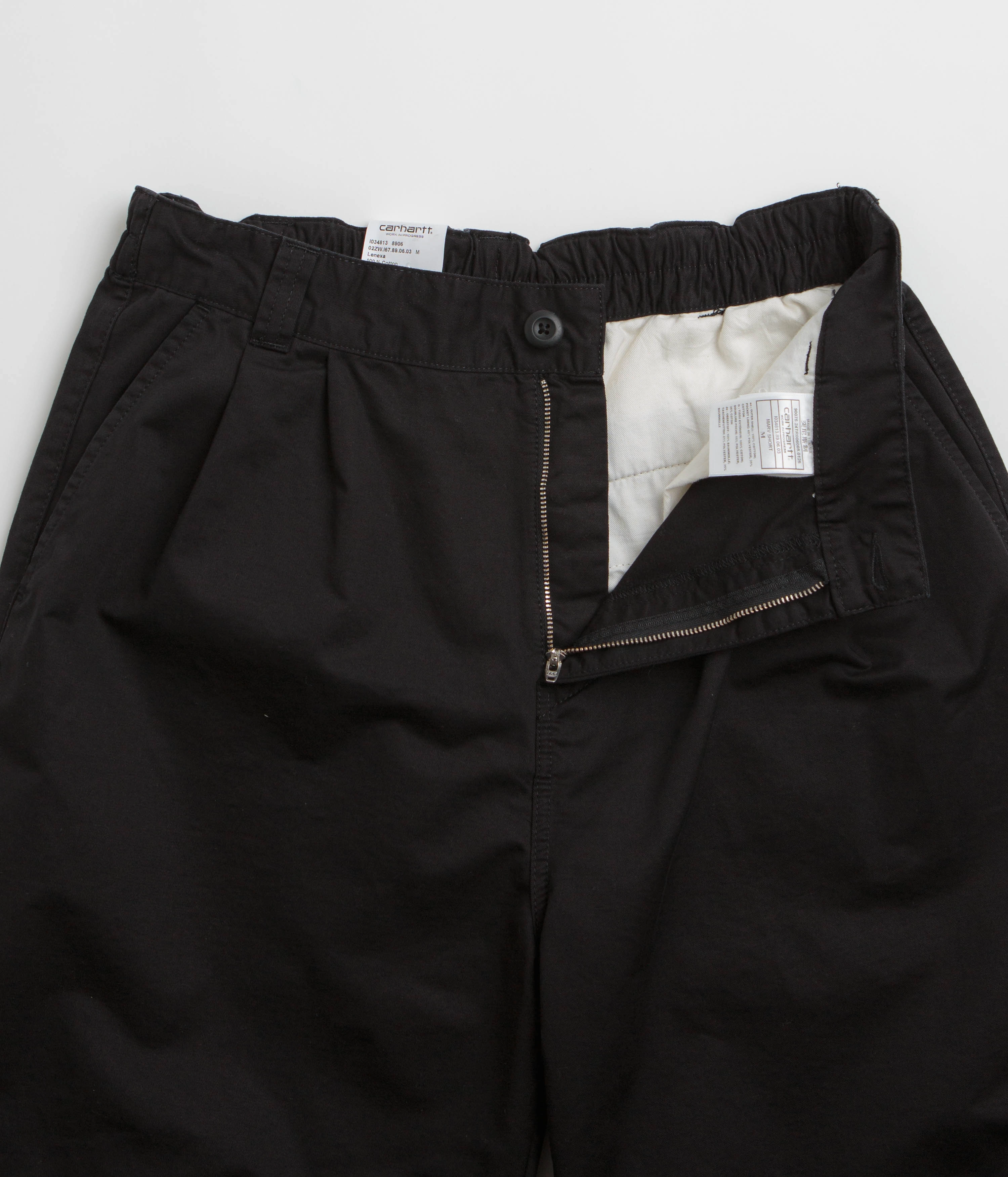 Carhartt Marv Shorts - Black Perfect Comfort Minimal Finish