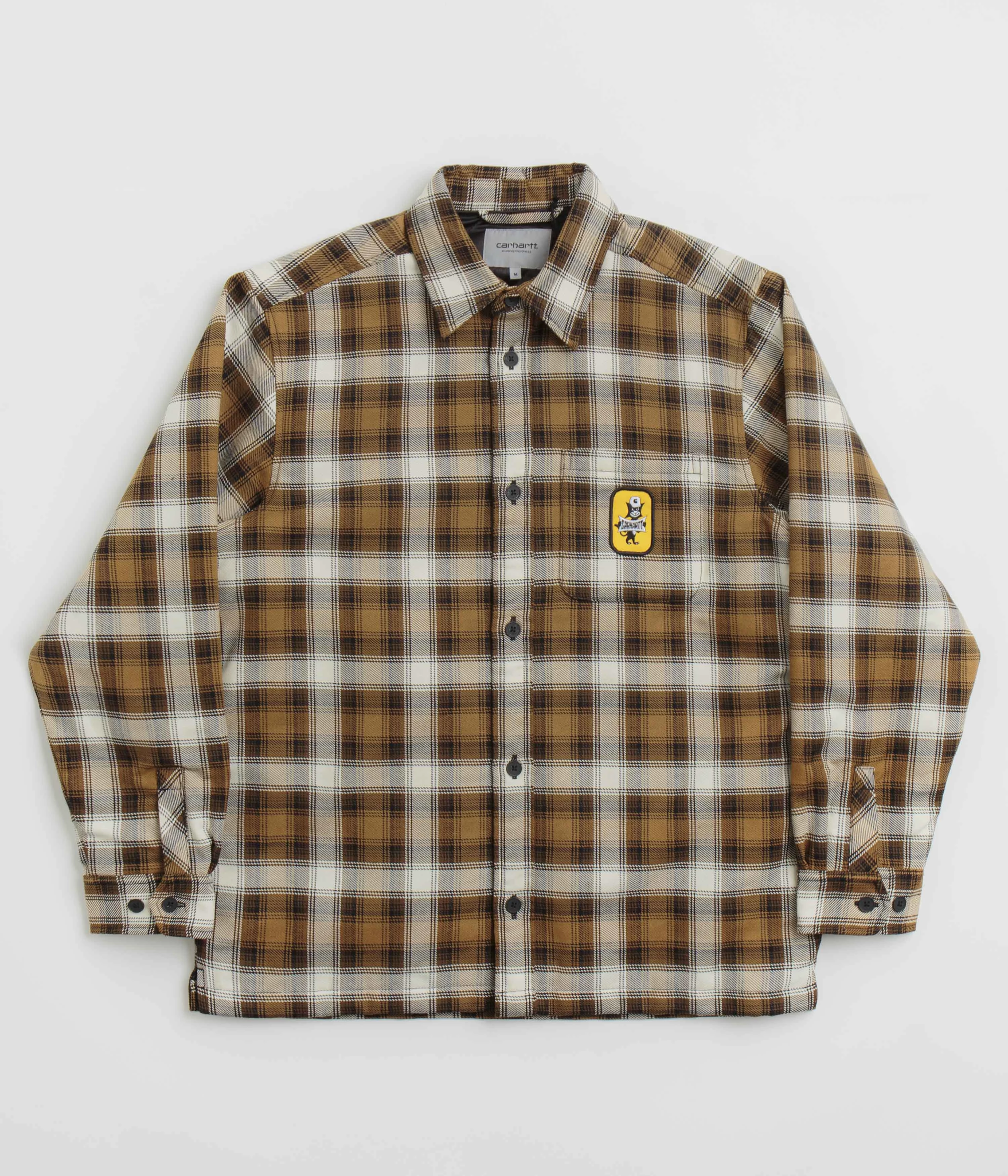 Cashmere Blend Modern City Outfit Carhartt Monahan Shirt Jacket - Monahan Check / Hamilton Brown