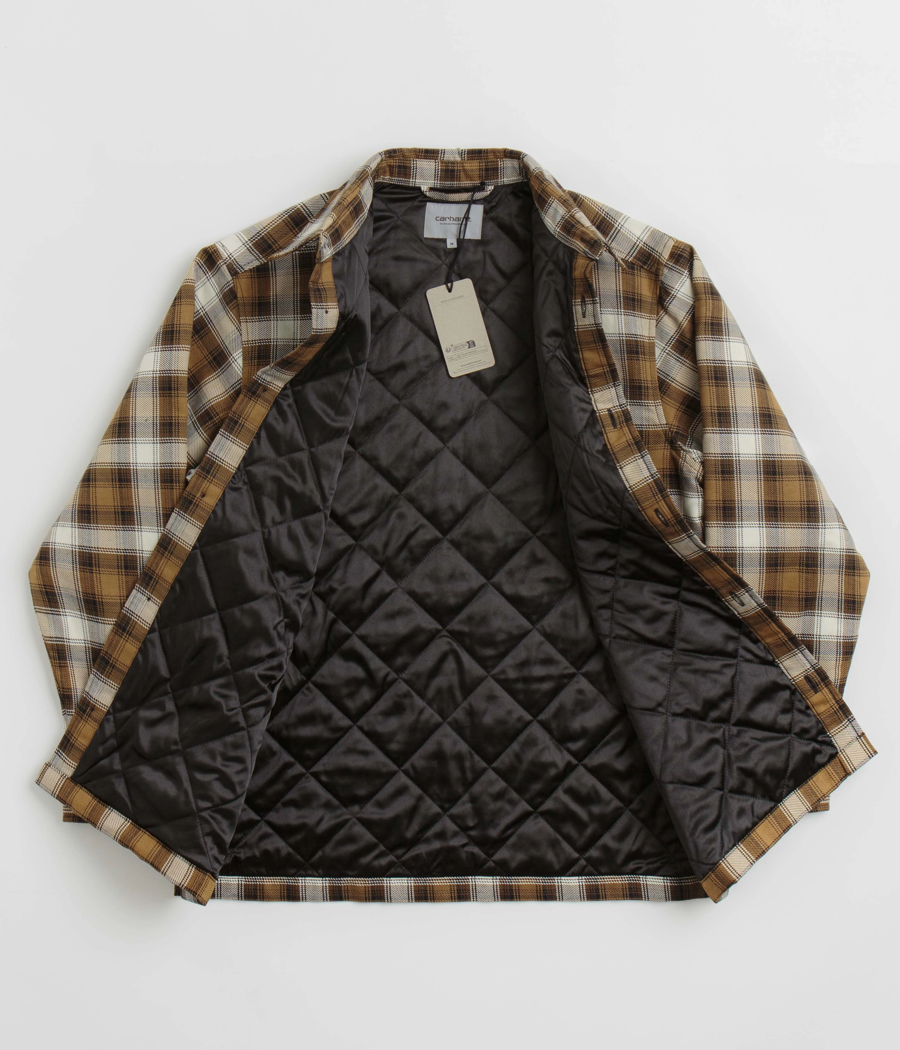 Carhartt Monahan Shirt Jacket - Monahan Check / Hamilton Brown Seam Sealed Construction