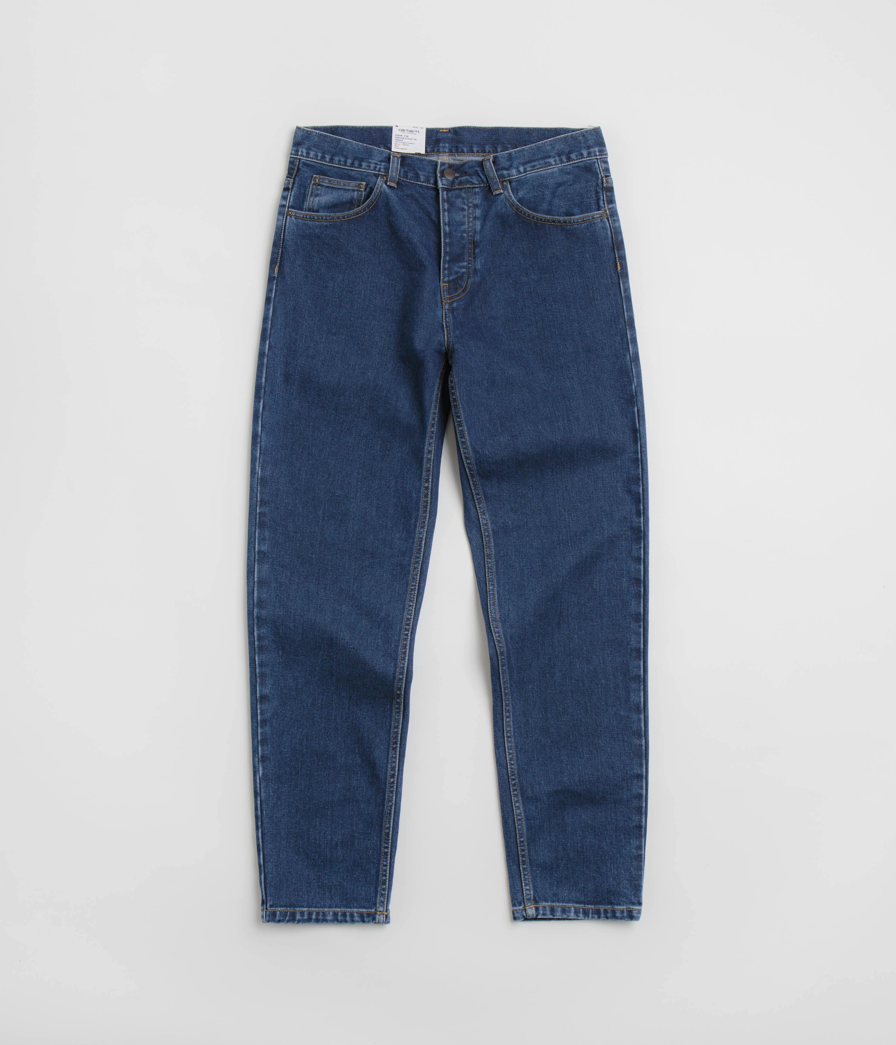 Carhartt Newel Pants - Blue Stone Washed Travel Comfort Cozy Material