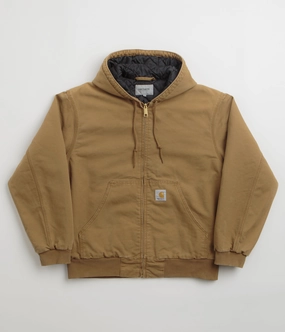 Flex Fit Design Casual Staple Carhartt OG Active Jacket - Hamilton Brown Stone Canvas
