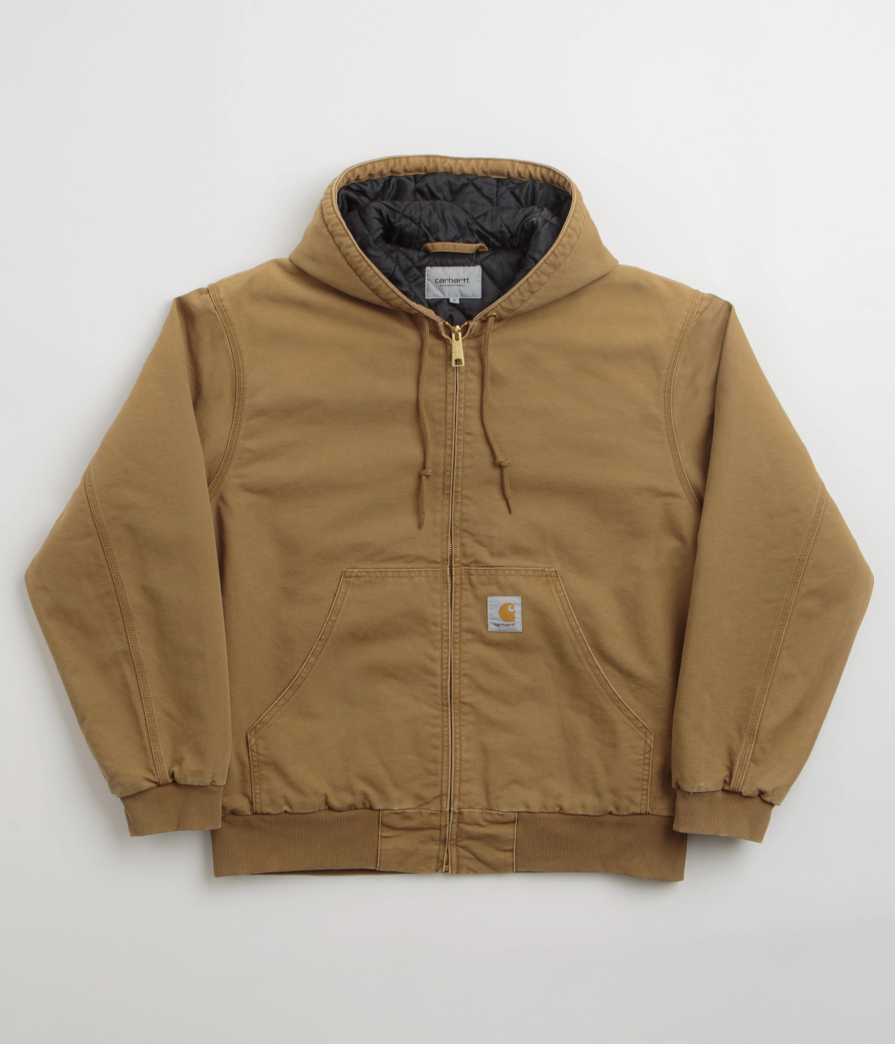 Flex Fit Design Casual Staple Carhartt OG Active Jacket - Hamilton Brown Stone Canvas