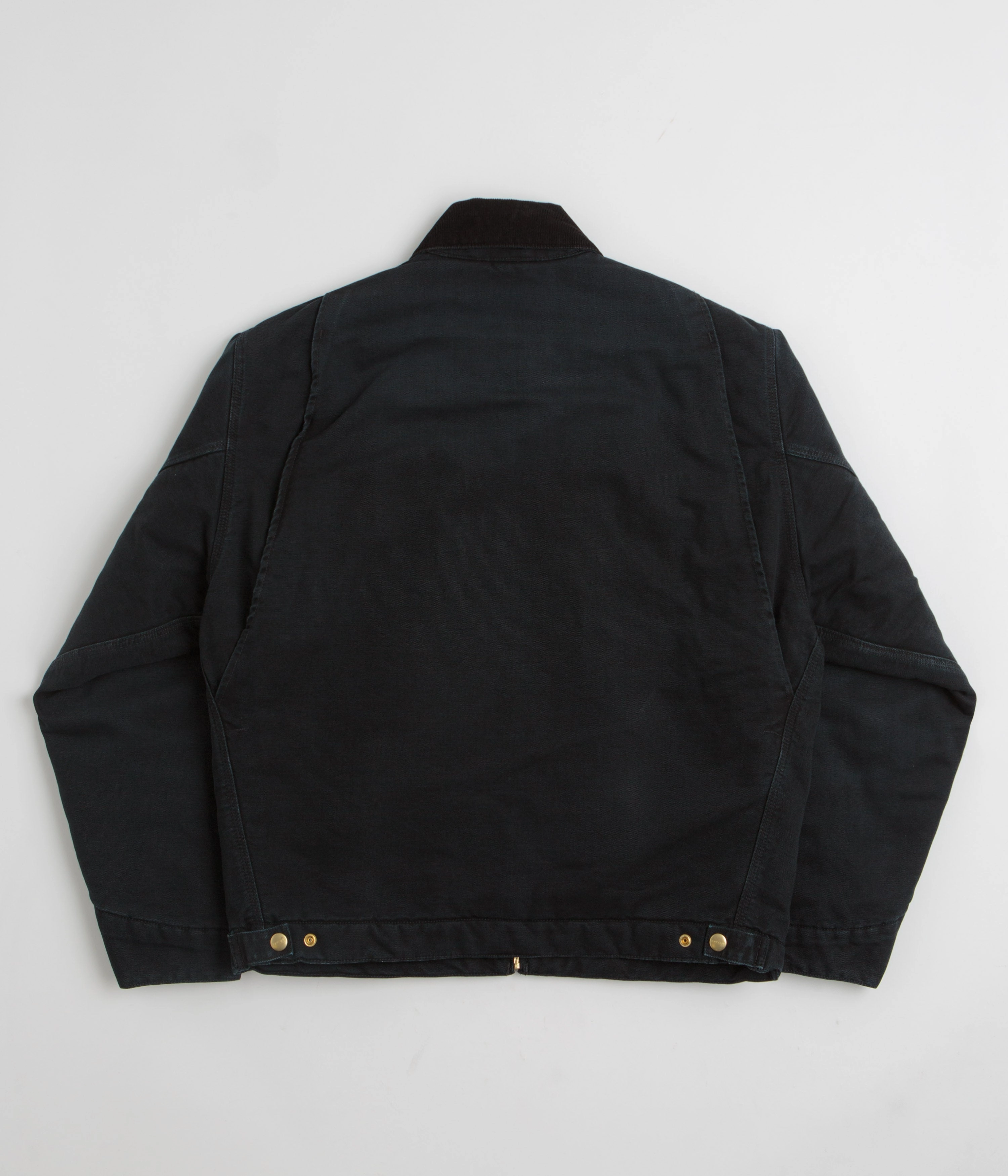 Carhartt OG Detroit Jacket - Black / Black Stone Canvas Flexible Fit Engineering Waterproof Technology