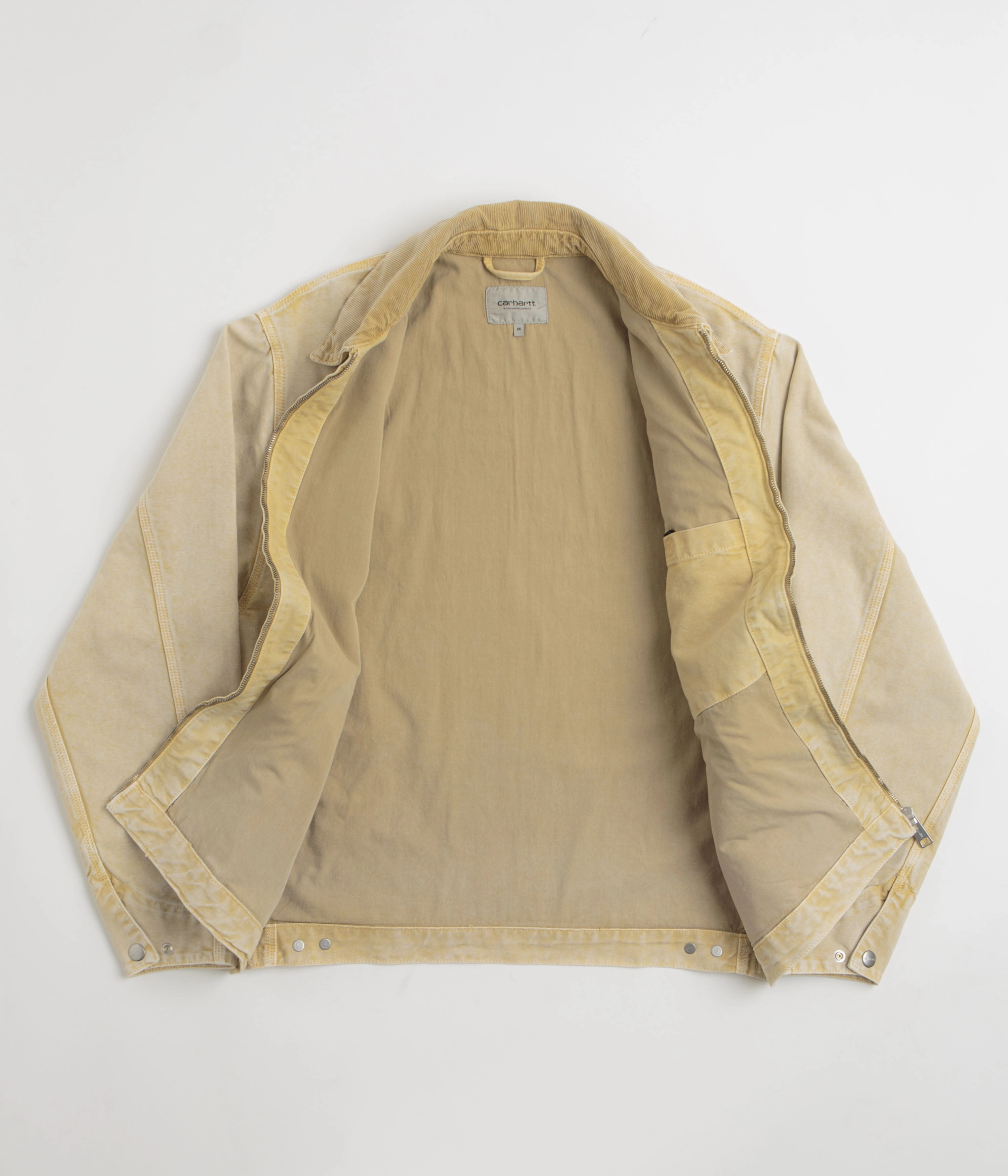 Carhartt OG Detroit Jacket - Dusty Hamilton Brown / Dusty Hamilton Brown Chalk Wash Non Restrictive Movement ReflectiveDetails