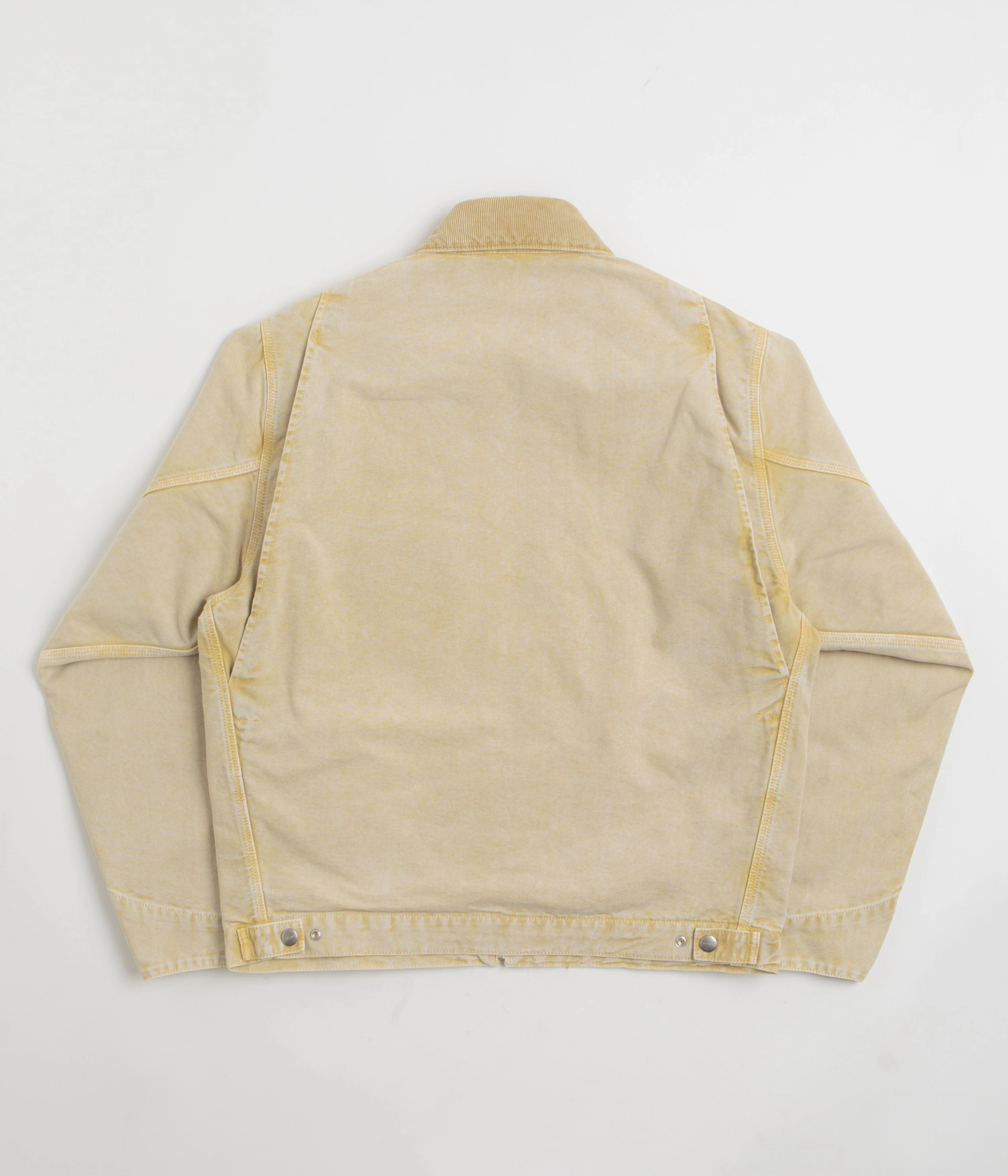 Wrinkle Free Material nylon blend Carhartt OG Detroit Jacket - Dusty Hamilton Brown / Dusty Hamilton Brown Chalk Wash