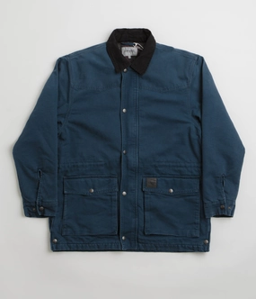 Simple Modern Piece windproof Carhartt OG Santa Fe Coat - Deep Lagoon / Black Stone