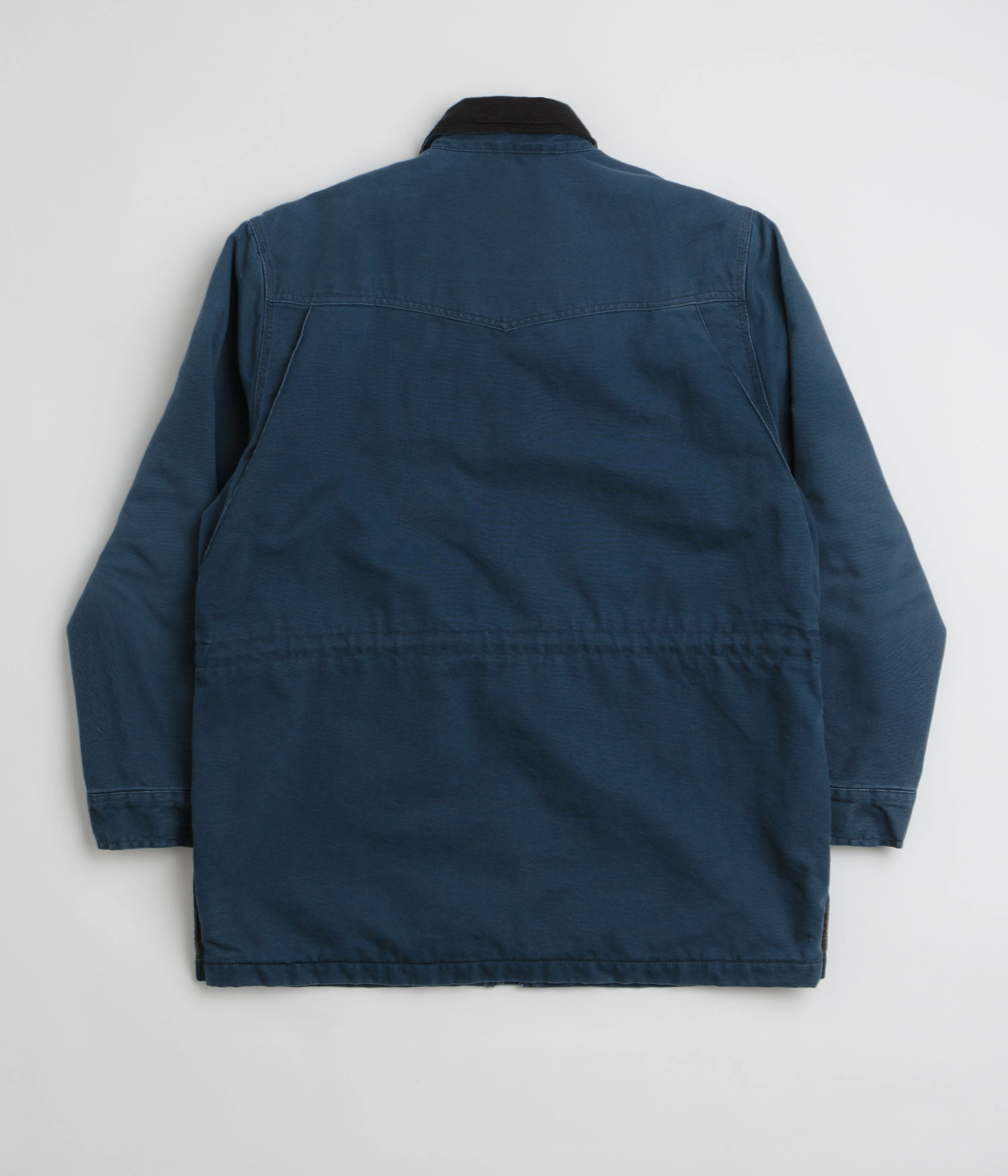 Calm Day Fit OdorResistantTreatment Carhartt OG Santa Fe Coat - Deep Lagoon / Black Stone