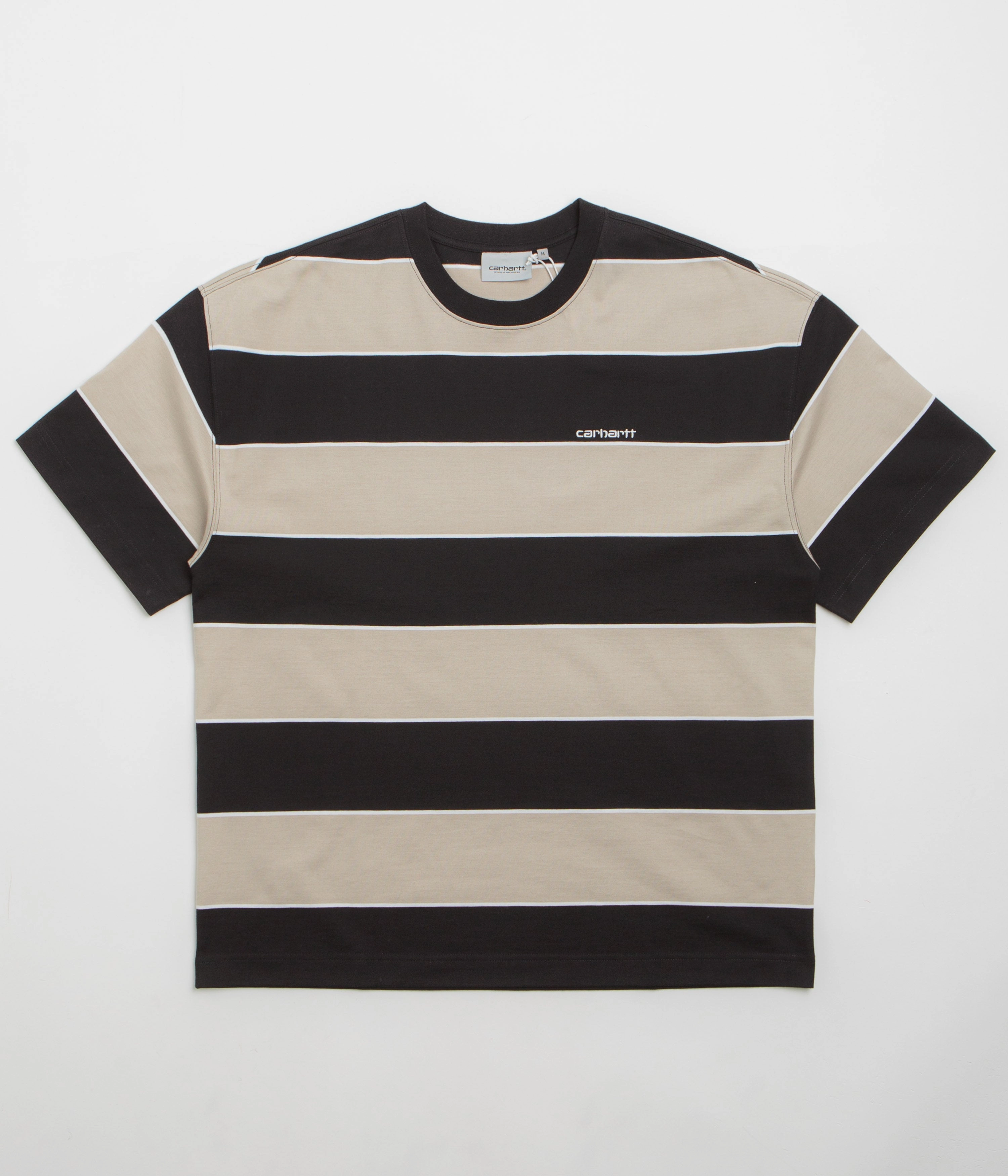 Carhartt Quinby T-Shirt - Quinby Stripe / Black Relax Style Trend