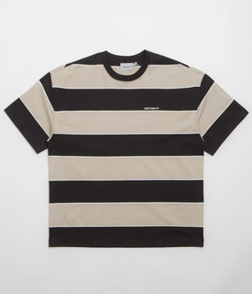 Carhartt Quinby T-Shirt - Quinby Stripe / Black Relax Style Trend