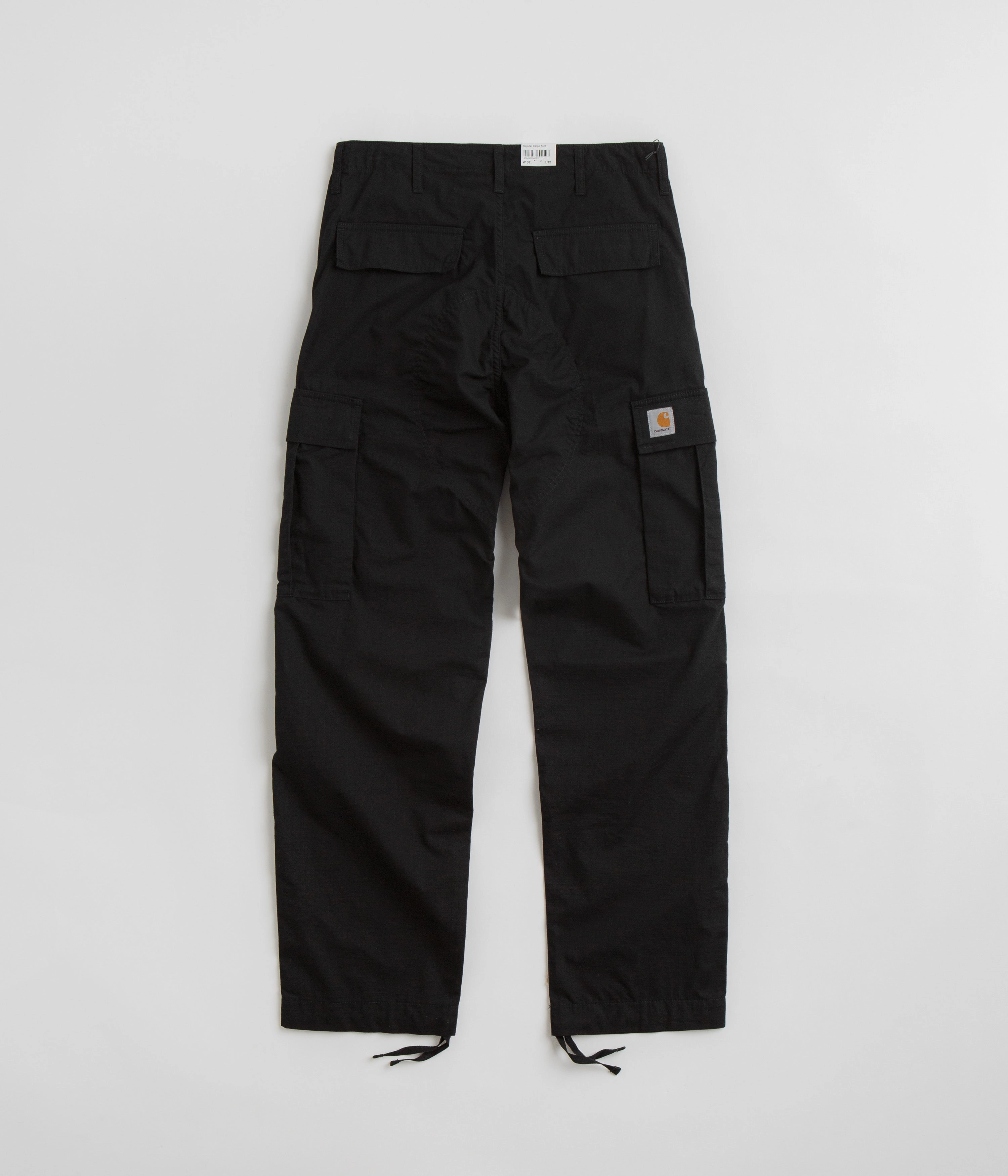 Quick Release Closure Full Flex Carhartt Regular Cargo Pants - Black
