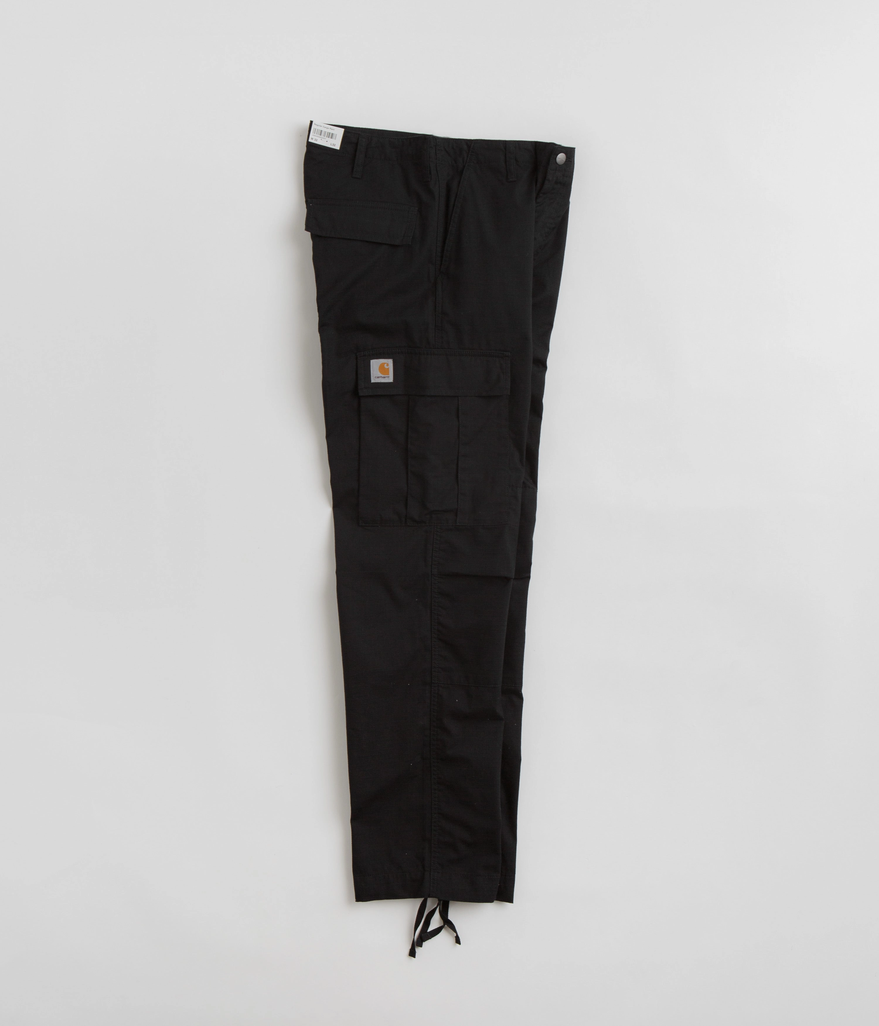 Carhartt Regular Cargo Pants - Black Core Stretch Training Comfort