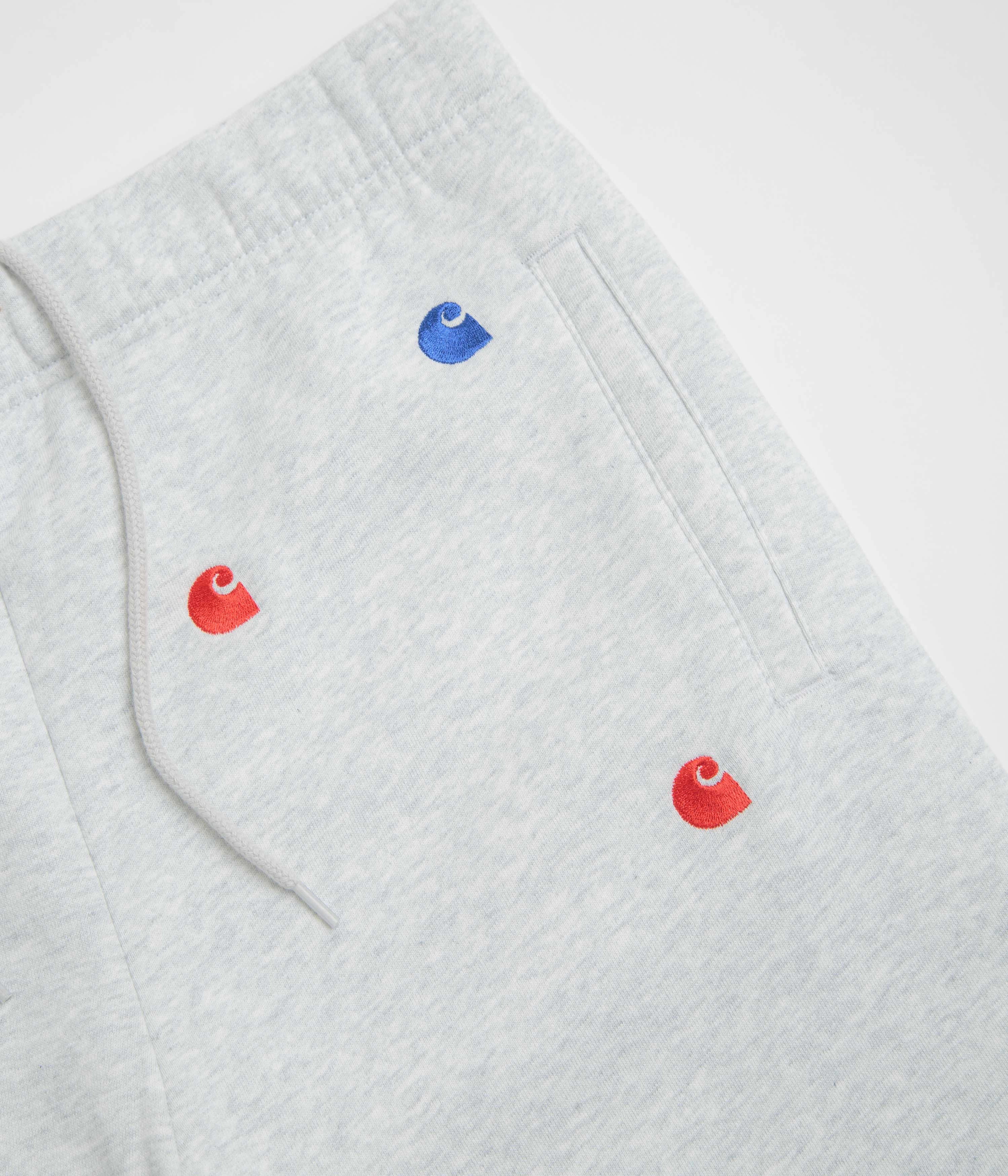 Carhartt Seek Sweat Shorts - Ash Heather Anti Pilling Surface