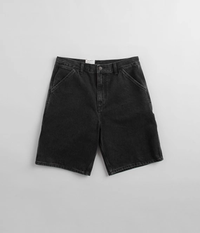 Day Out Carhartt Single Knee Shorts - Black Stone Washed