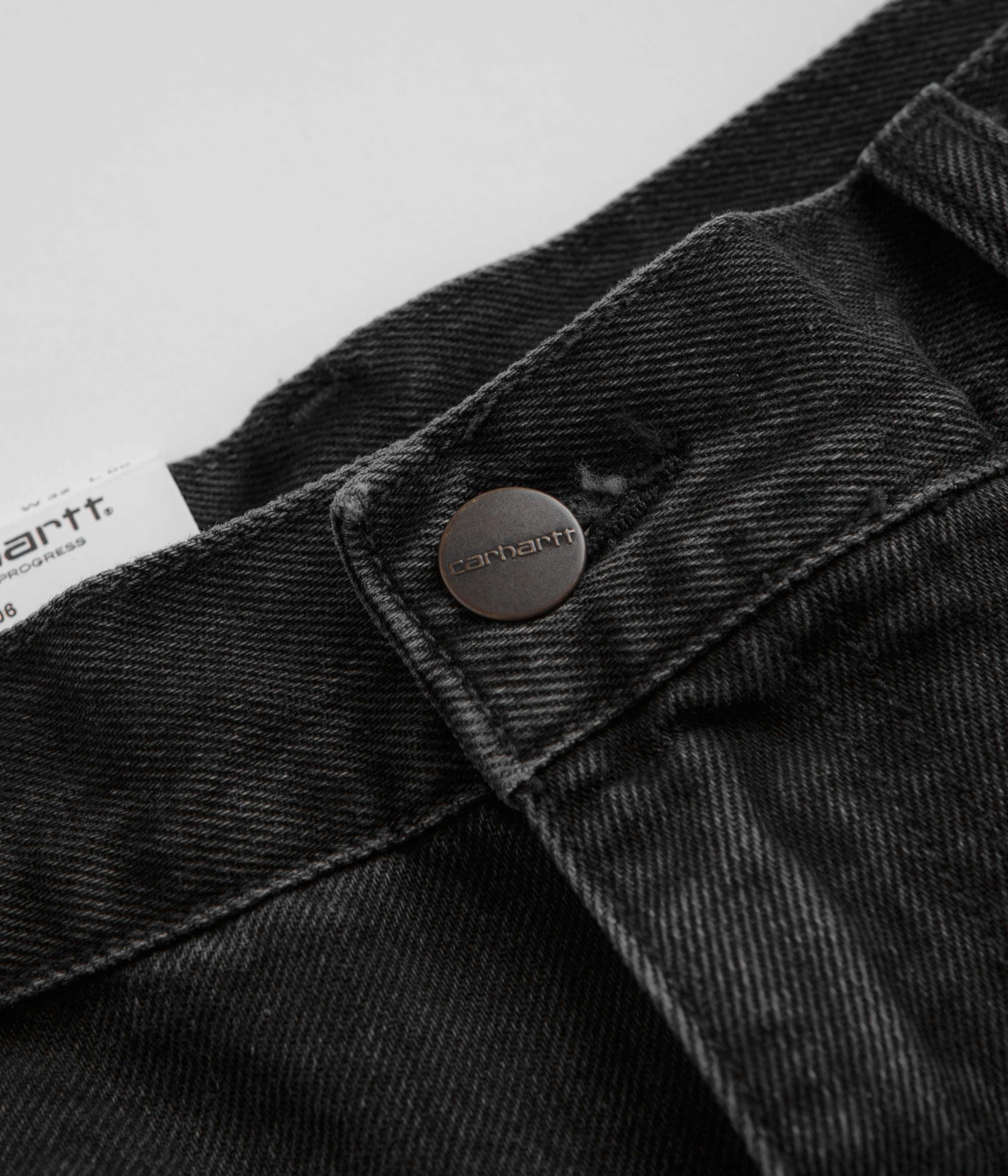 Carhartt Single Knee Shorts - Black Stone Washed maternity option