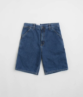 Carhartt Single Knee Shorts - Stone Washed Blue Light Motion