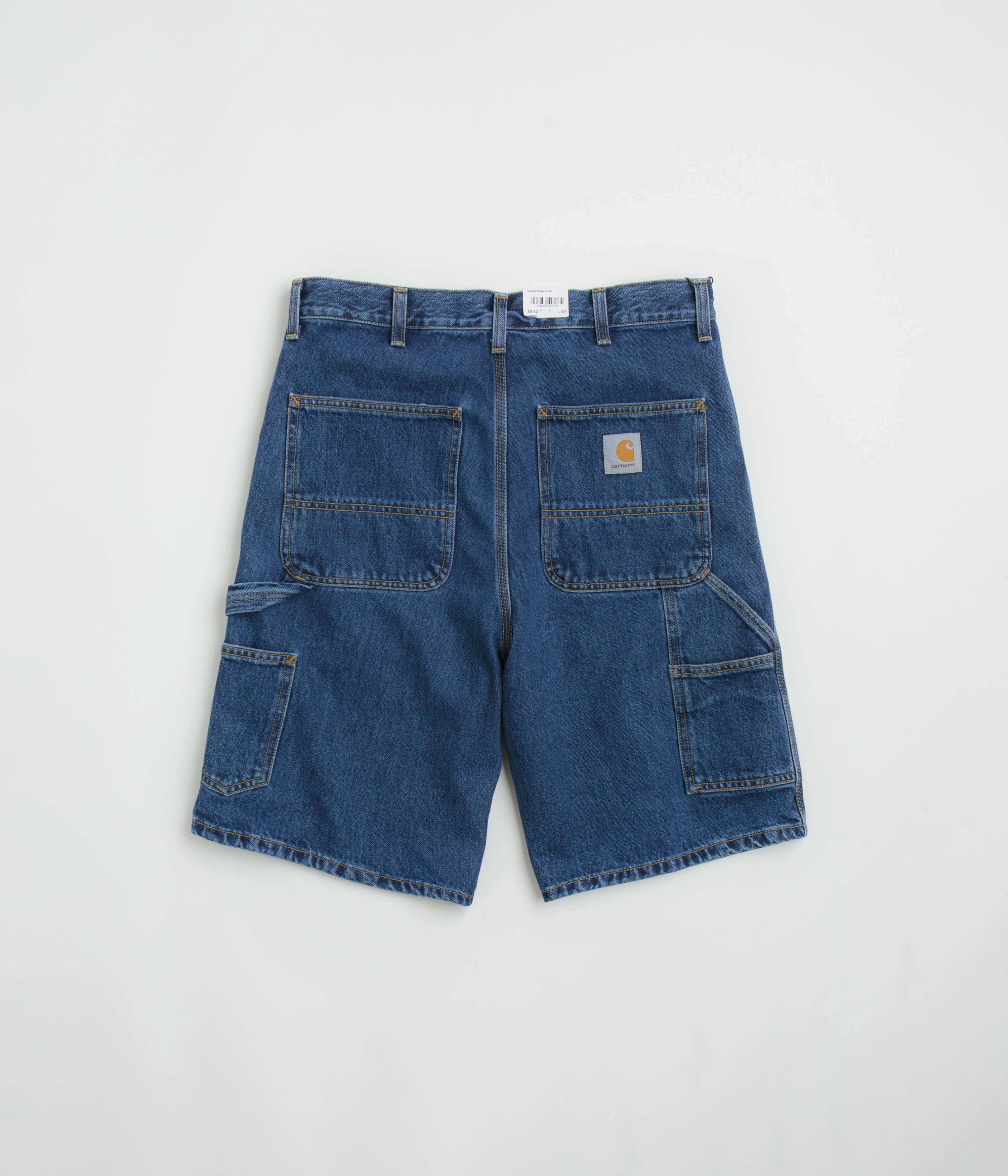 Freestyle Fit Carhartt Single Knee Shorts - Stone Washed Blue