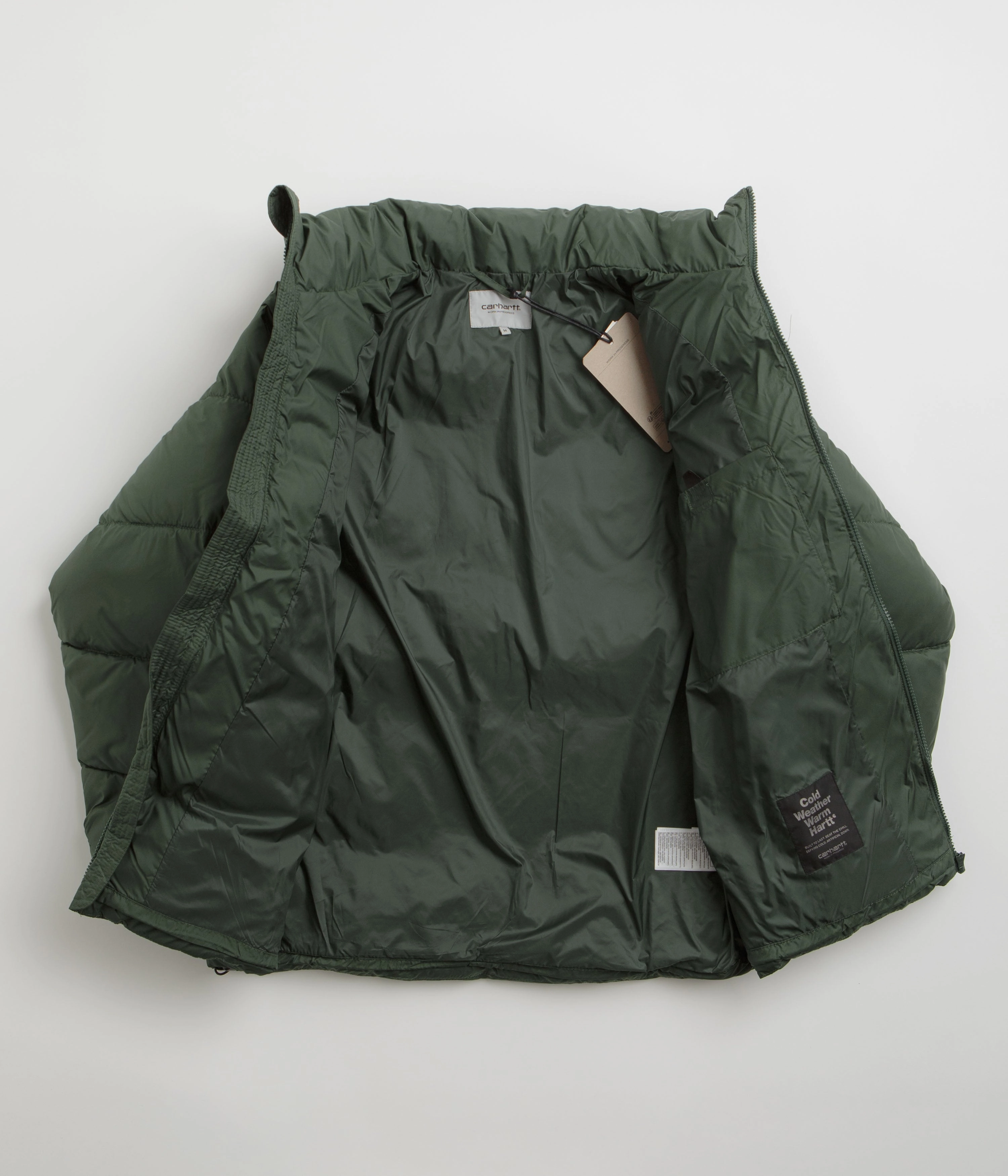 Convertible Collar Design Carhartt Springfield Jacket - Sycamore Tree / Duck Green