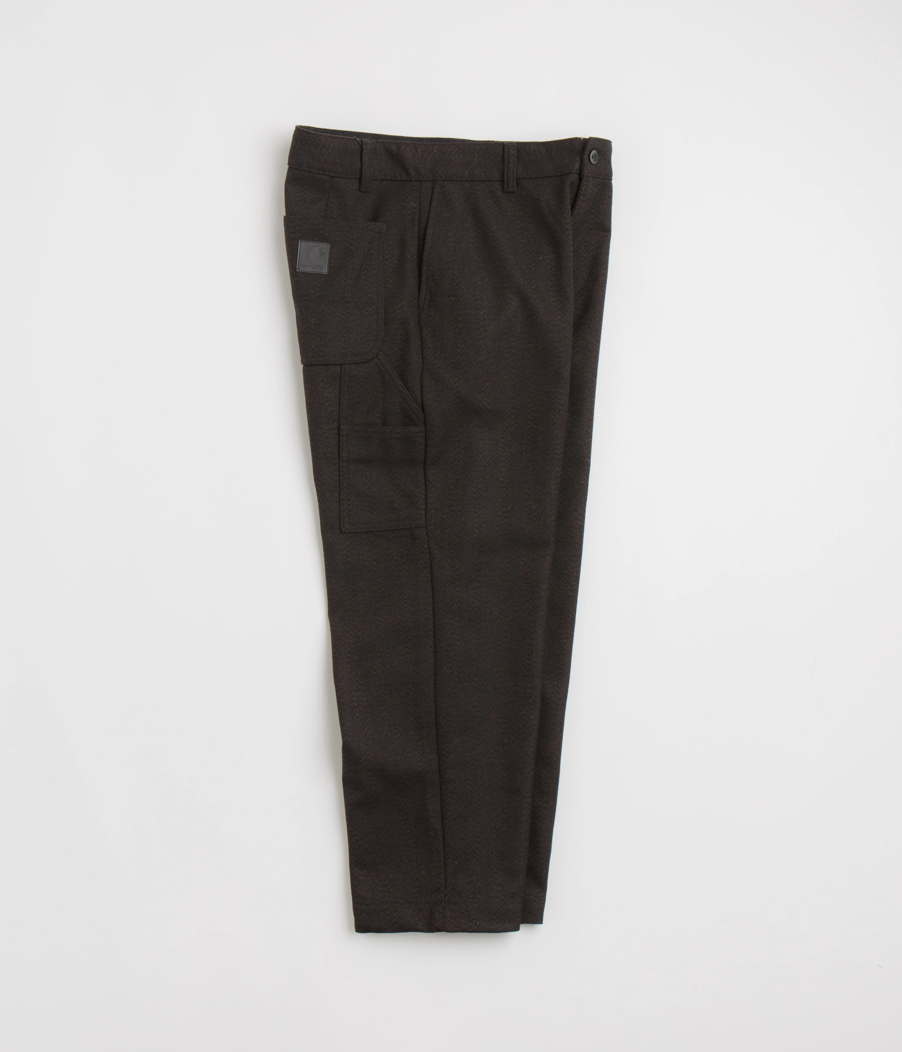 Carhartt Truman Pants - Chocolate / Black Hidden Zip Pockets Comfortable Cut