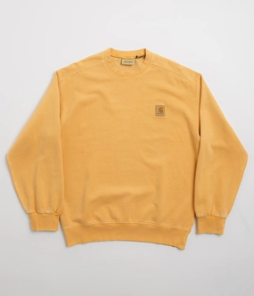 Knitted Layer Carhartt Vista Crewneck Sweatshirt - Winter Spice