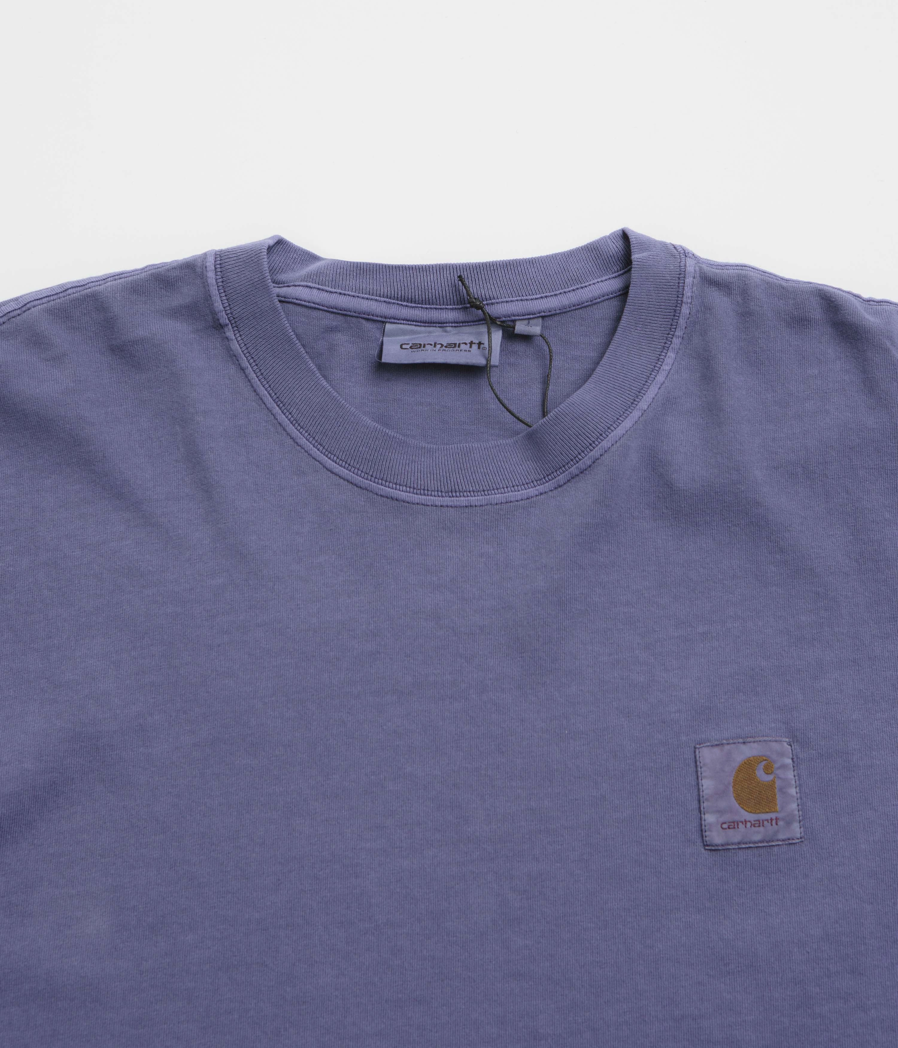 Yarn Dyed Stripes Stylish Essential Carhartt Vista Long Sleeve T-Shirt - Aura