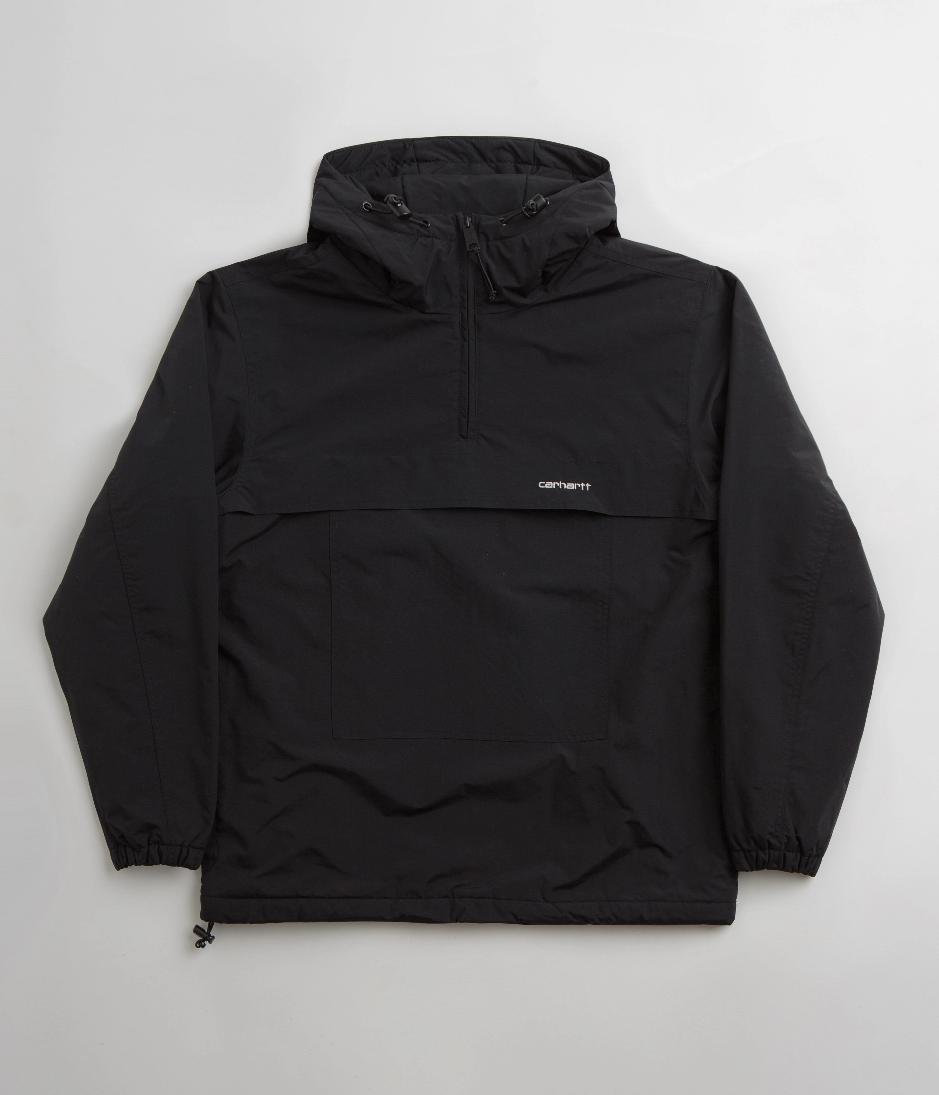 Mild Weather Carhartt Windbreaker Pullover Jacket - Black / White