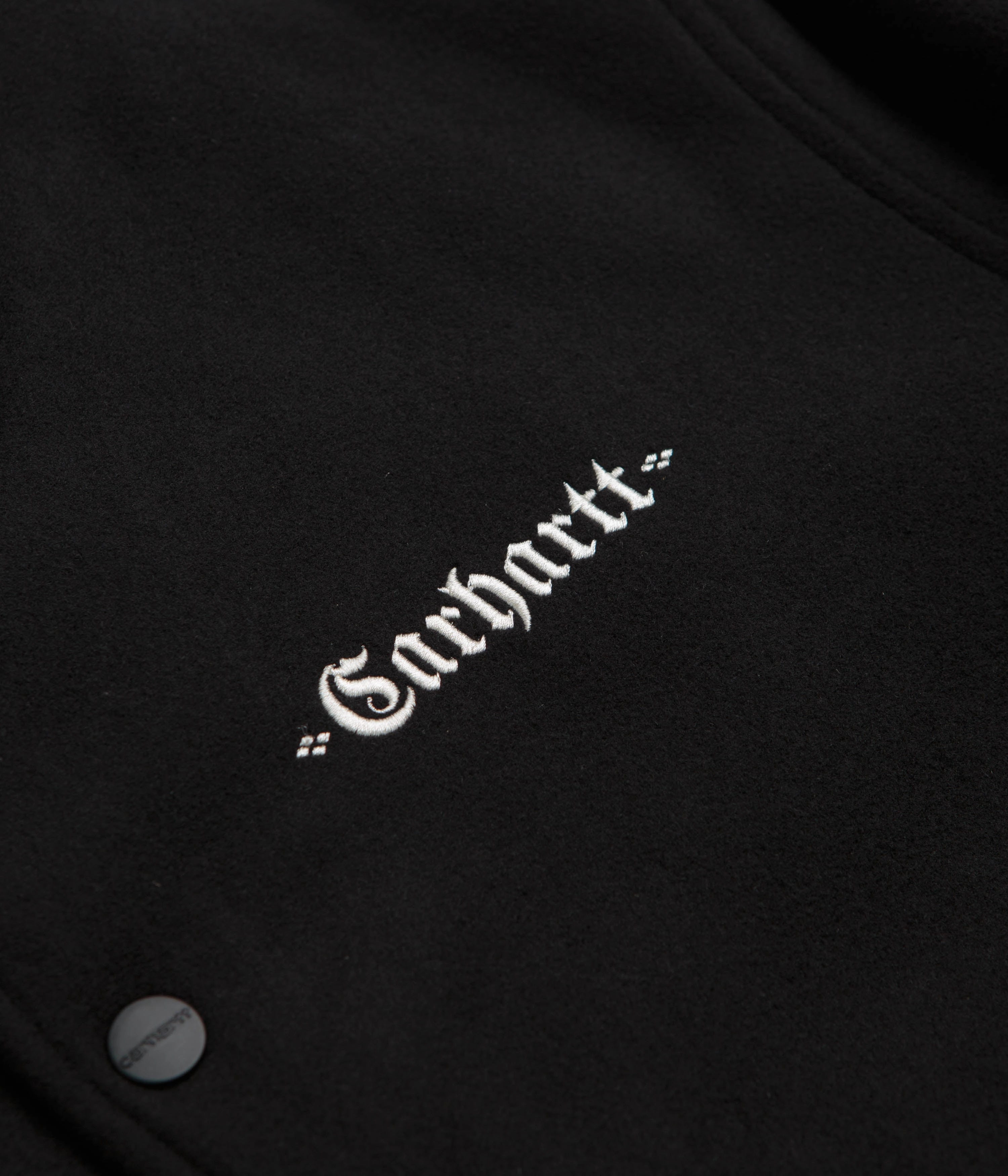 Lightweight Fabric Carhartt Wool Coach Jacket - Black / Wax