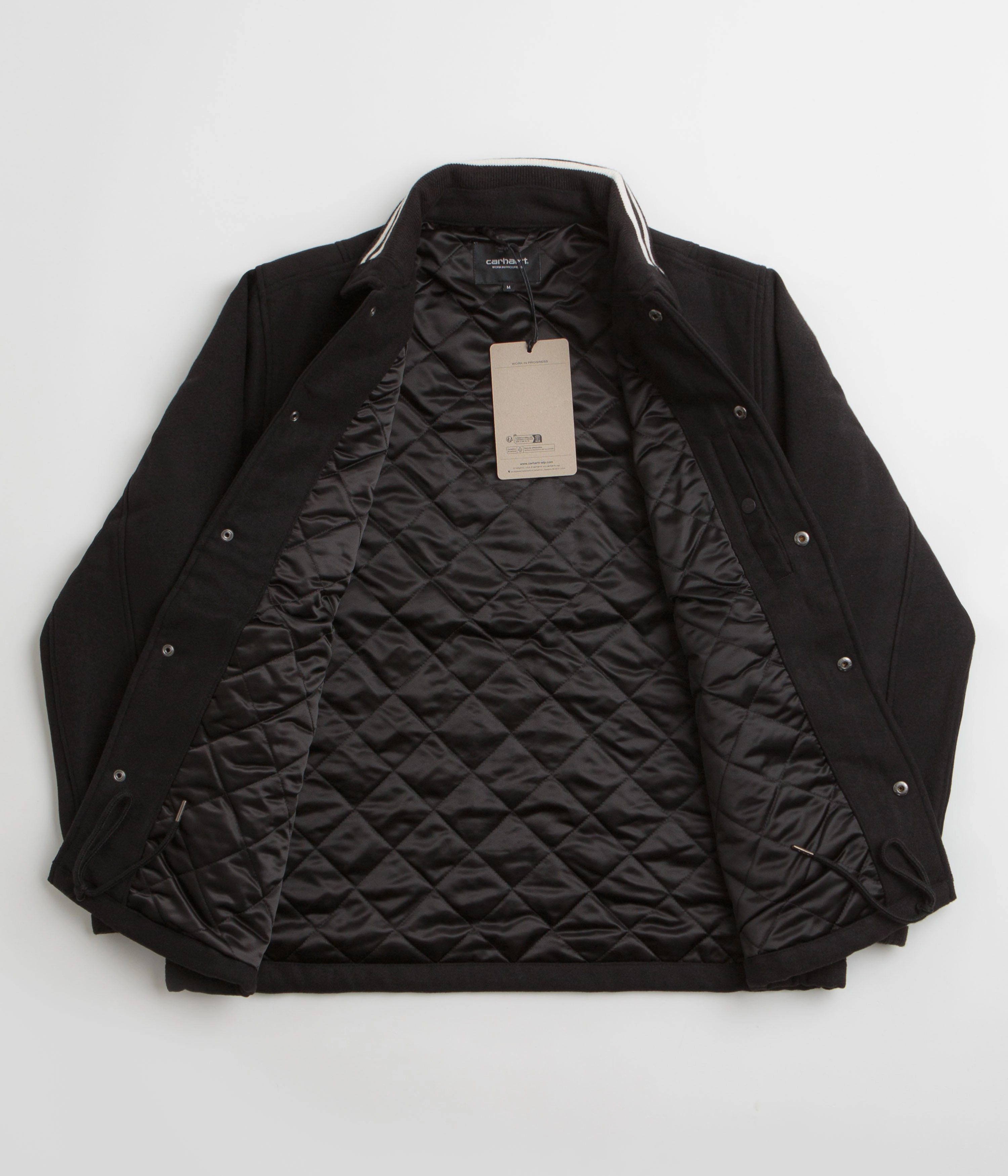 Carhartt Wool Coach Jacket - Black / Wax Flexible Fiber Fill