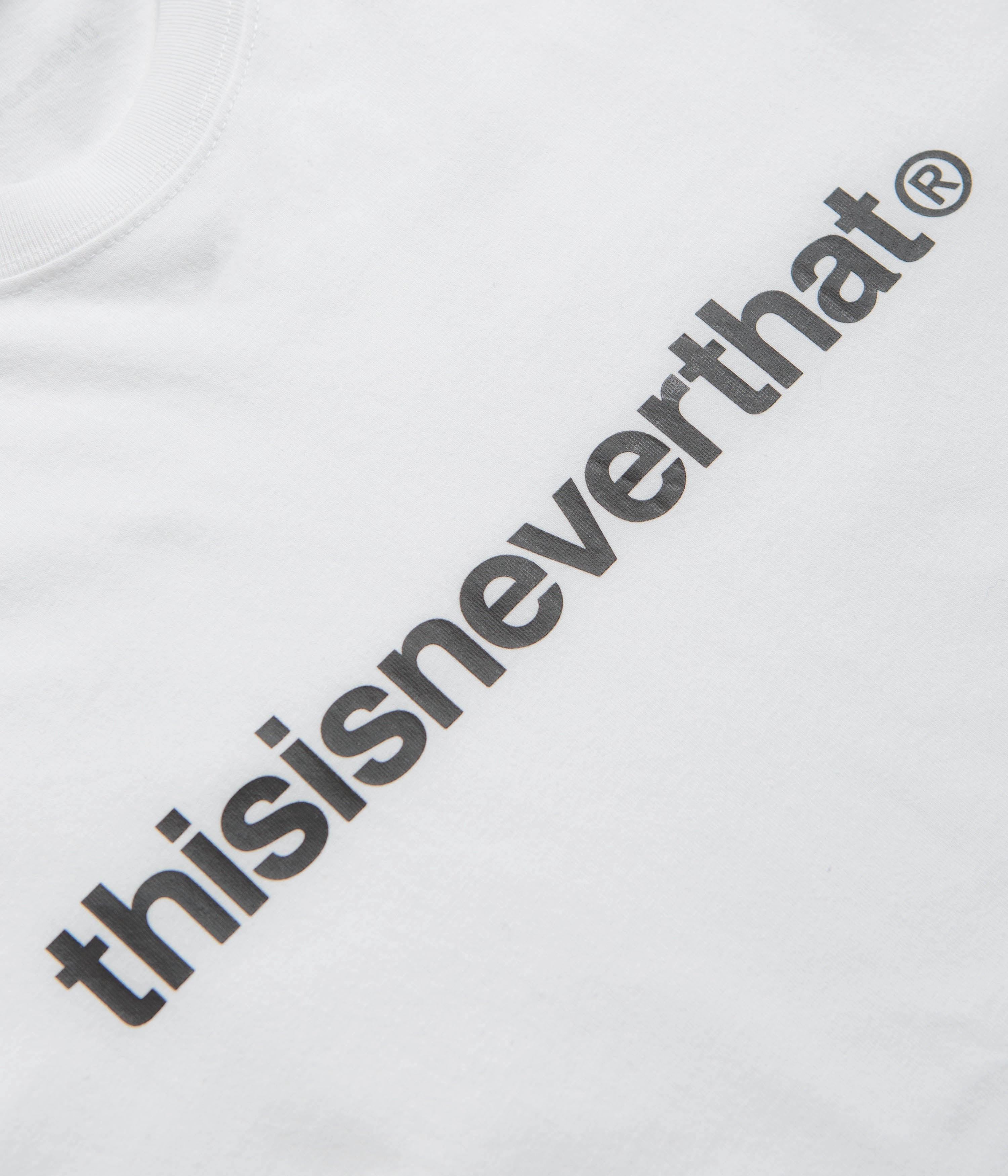 thisisneverthat T-Logo T-Shirt - White Soft touch finish Everyday Look Wear