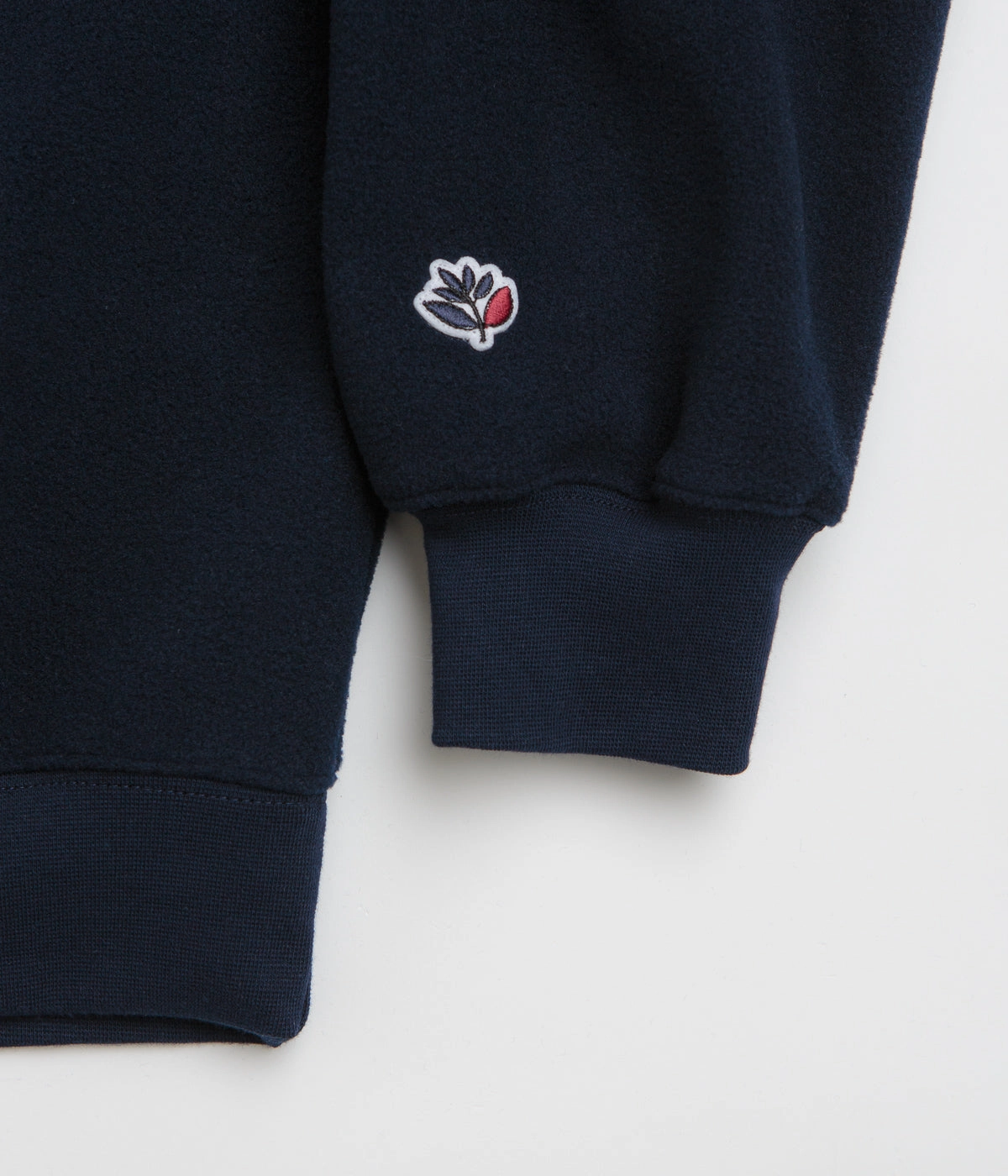 Comfort Layer Classic Winter Magenta Script Crewneck Sweatshirt - Navy