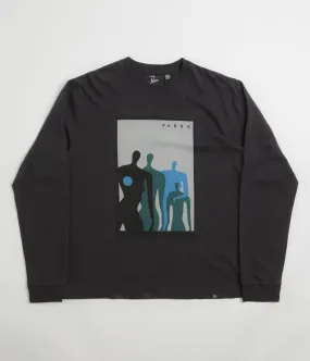 Outdoor Activity Cozy Touch by Parra The Visitors Long Sleeve T-Shirt - Black