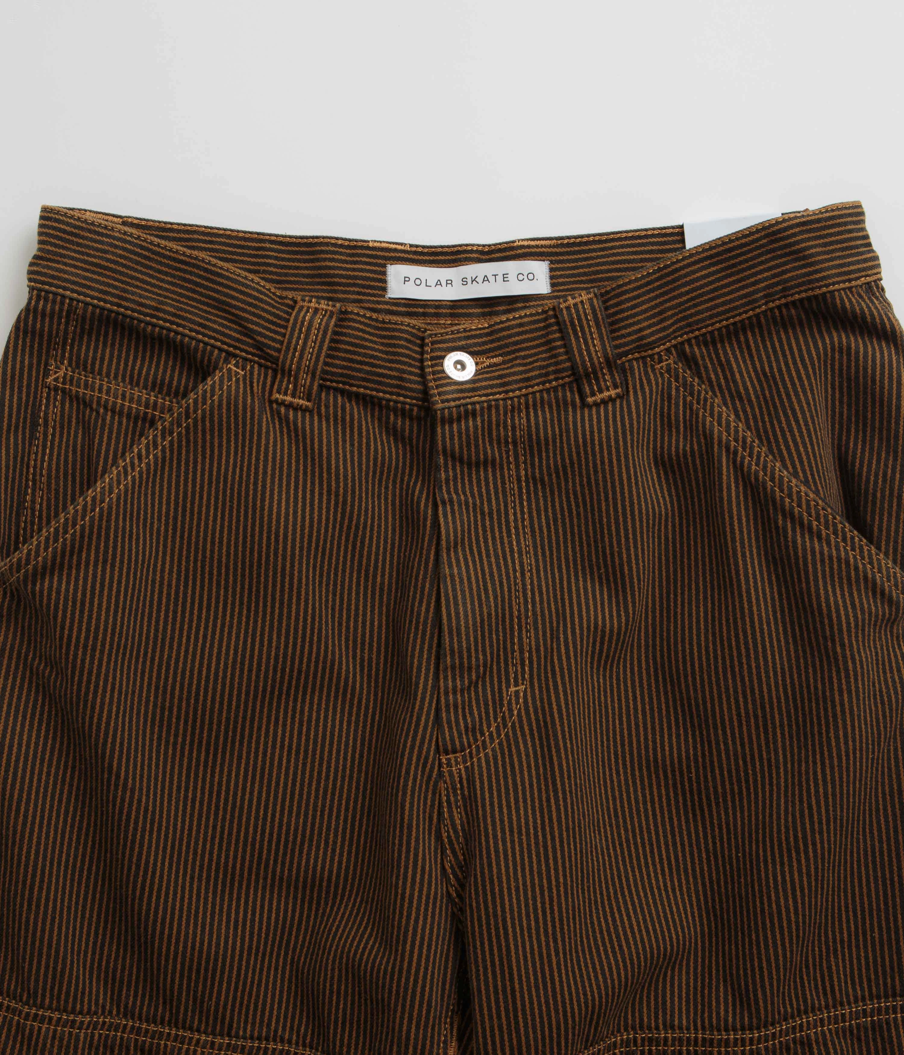 Polar 93 Hickory Stripe Work Pants - Rust Anti Pilling Finish