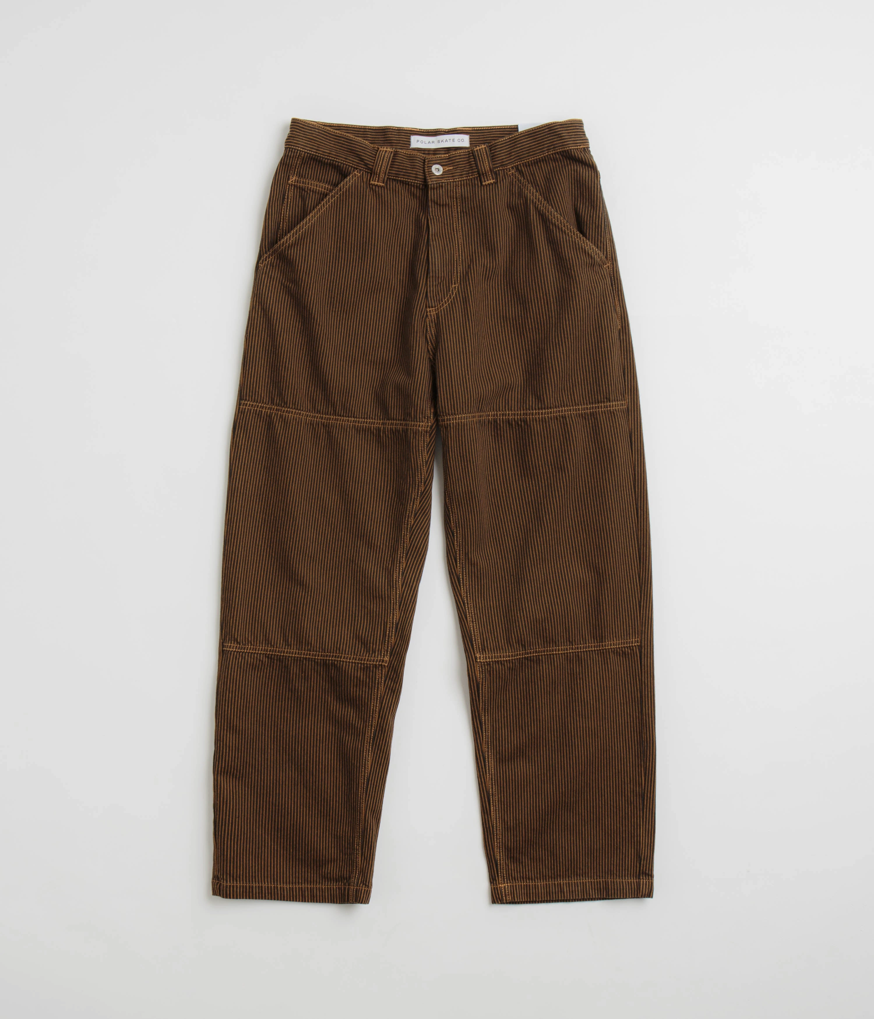 Easy Fit Polar 93 Hickory Stripe Work Pants - Rust