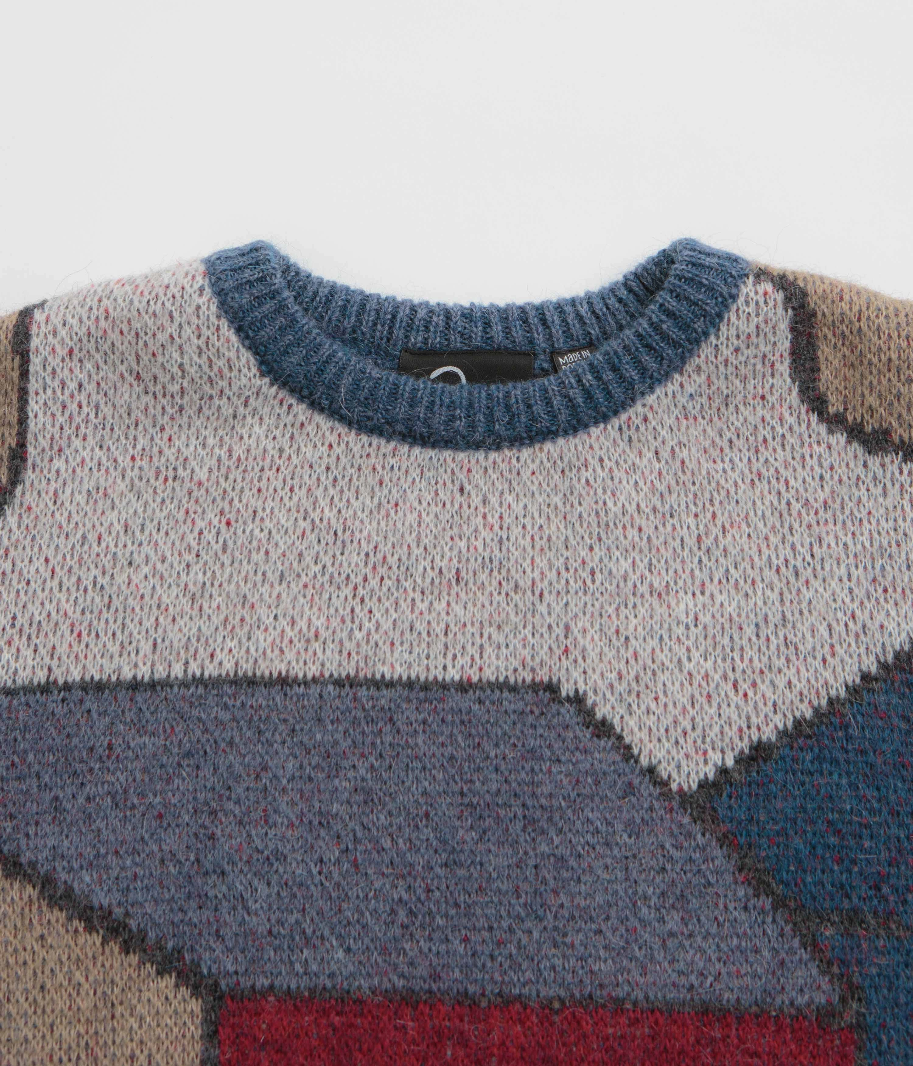 Comfy clothing by Parra Your Street Knitted Sweatshirt - Blue