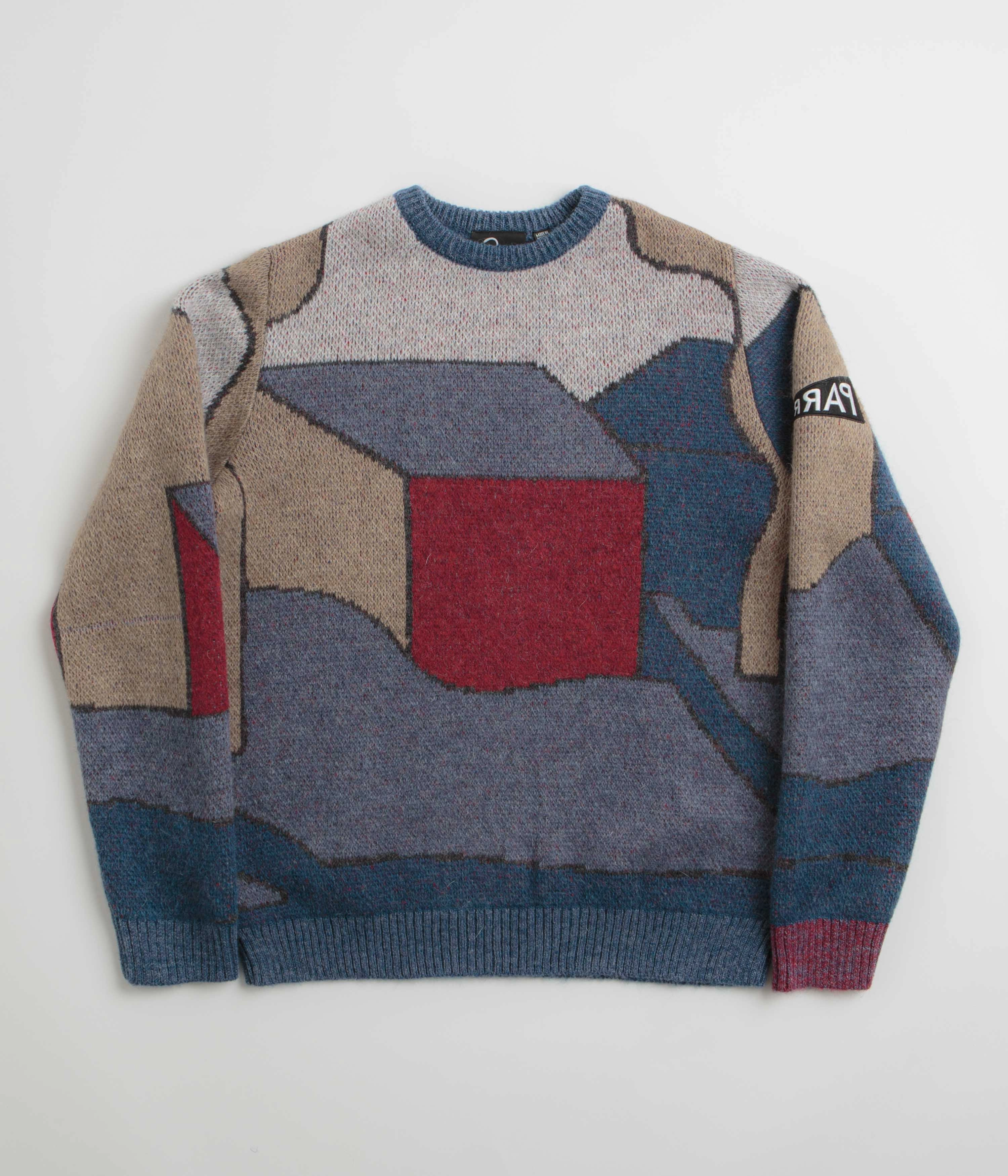 Stylish Comfort Winter Comfort Wear by Parra Your Street Knitted Sweatshirt - Blue