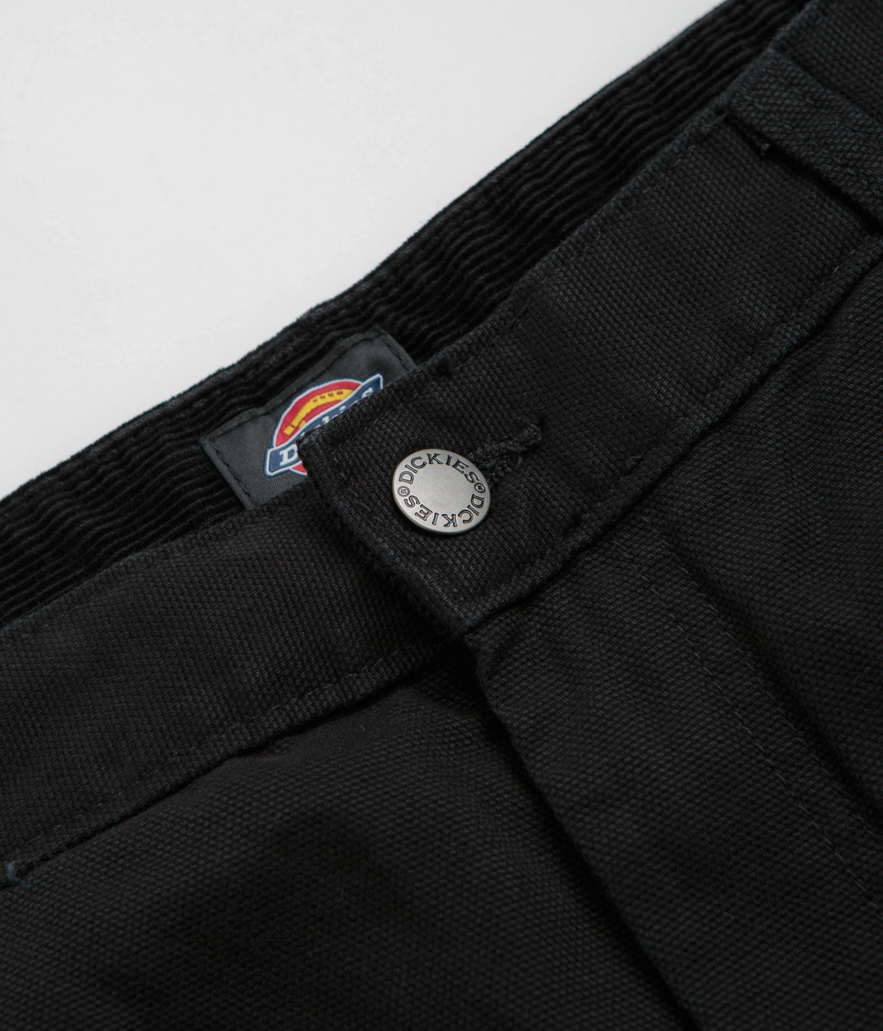 Dickies Duck Canvas Utility Pants - Stone Washed Black FlexibleKneePanels Trendy Cut