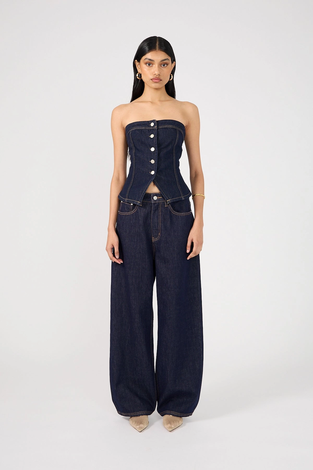 Perfect Stranger Mid Rise 90's Slouch Jean Raw Indigo Reinforced Belt Loops Nature Lover Outdoor Adventure Autumn Days