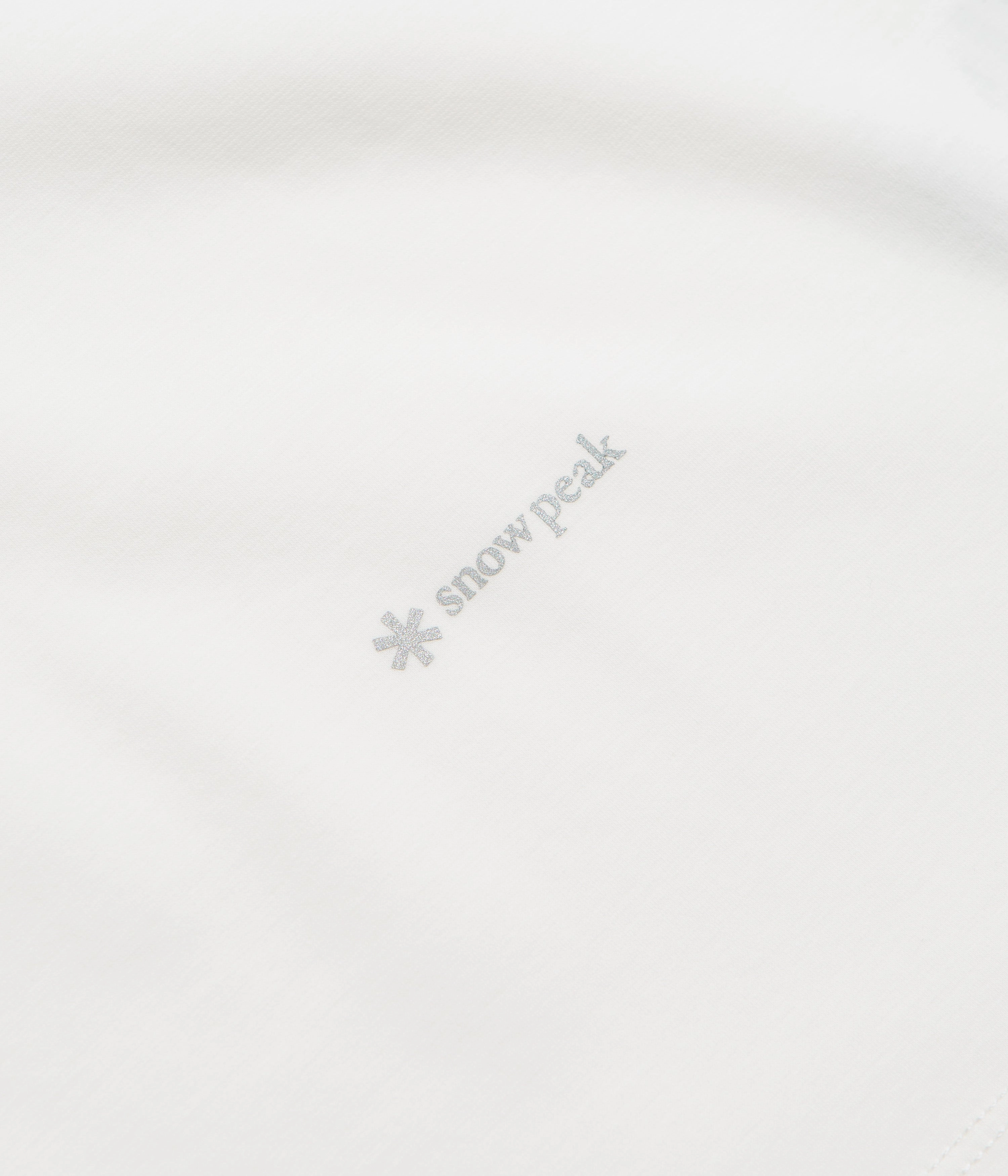 Snow Peak Organic Cotton Mercerized T-Shirt - White Fresh and Cool