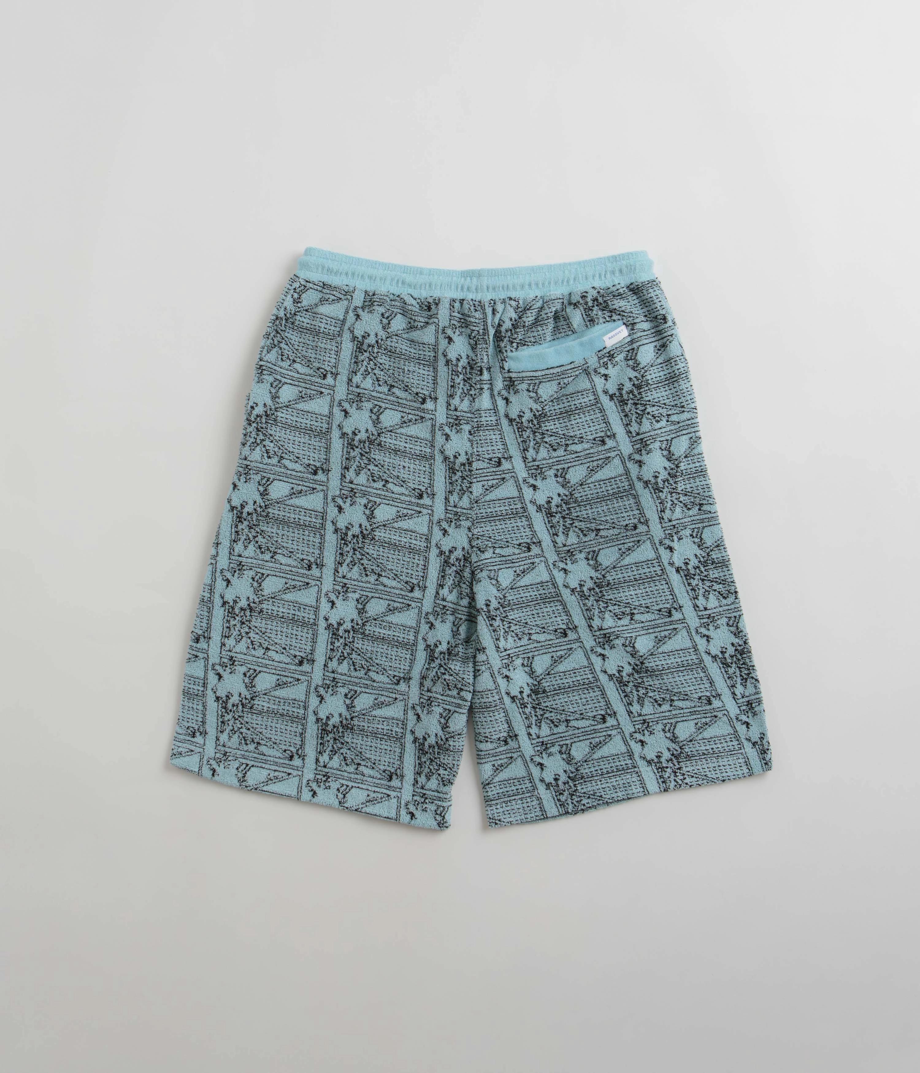 Rassvet Miami Terry Shorts - Light Blue Seamless Edge Design