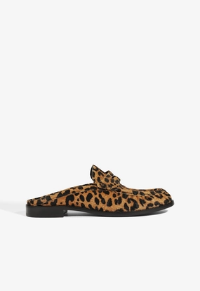 Tyche Mule Calf Hair Flat Timeless Footwear