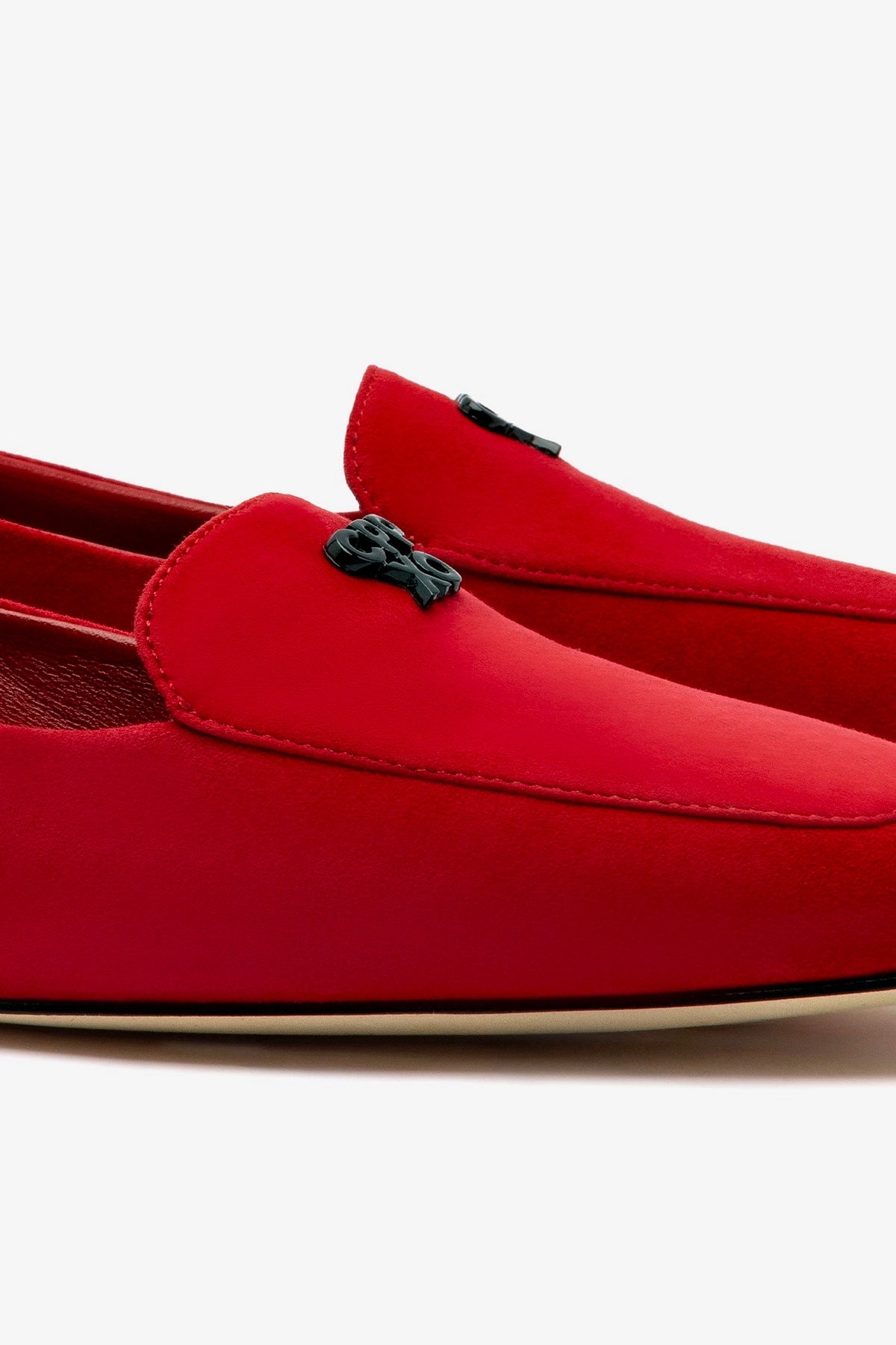 leatherette Larroud?? x CPPXO Loafer In Scarlet Leather