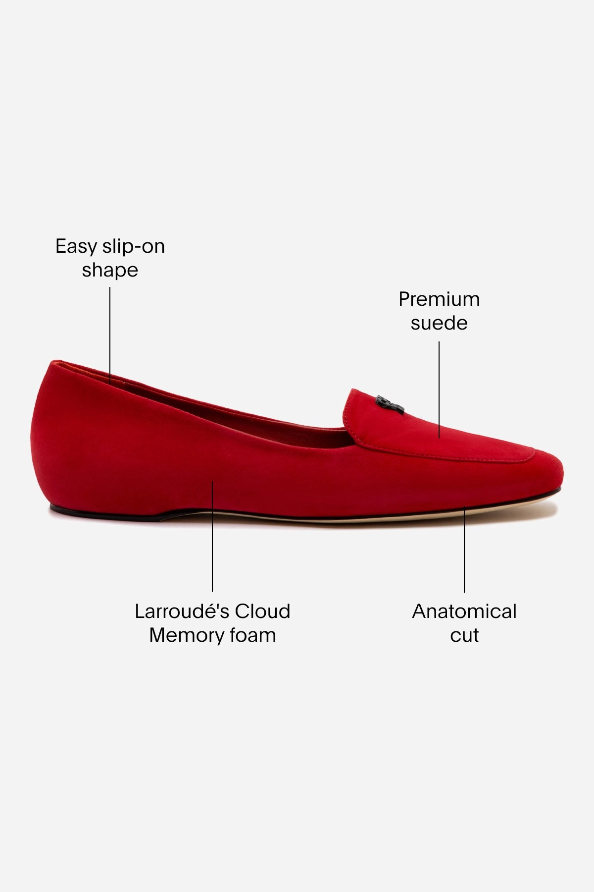 Way Firm Larroud?? x CPPXO Loafer In Scarlet Leather