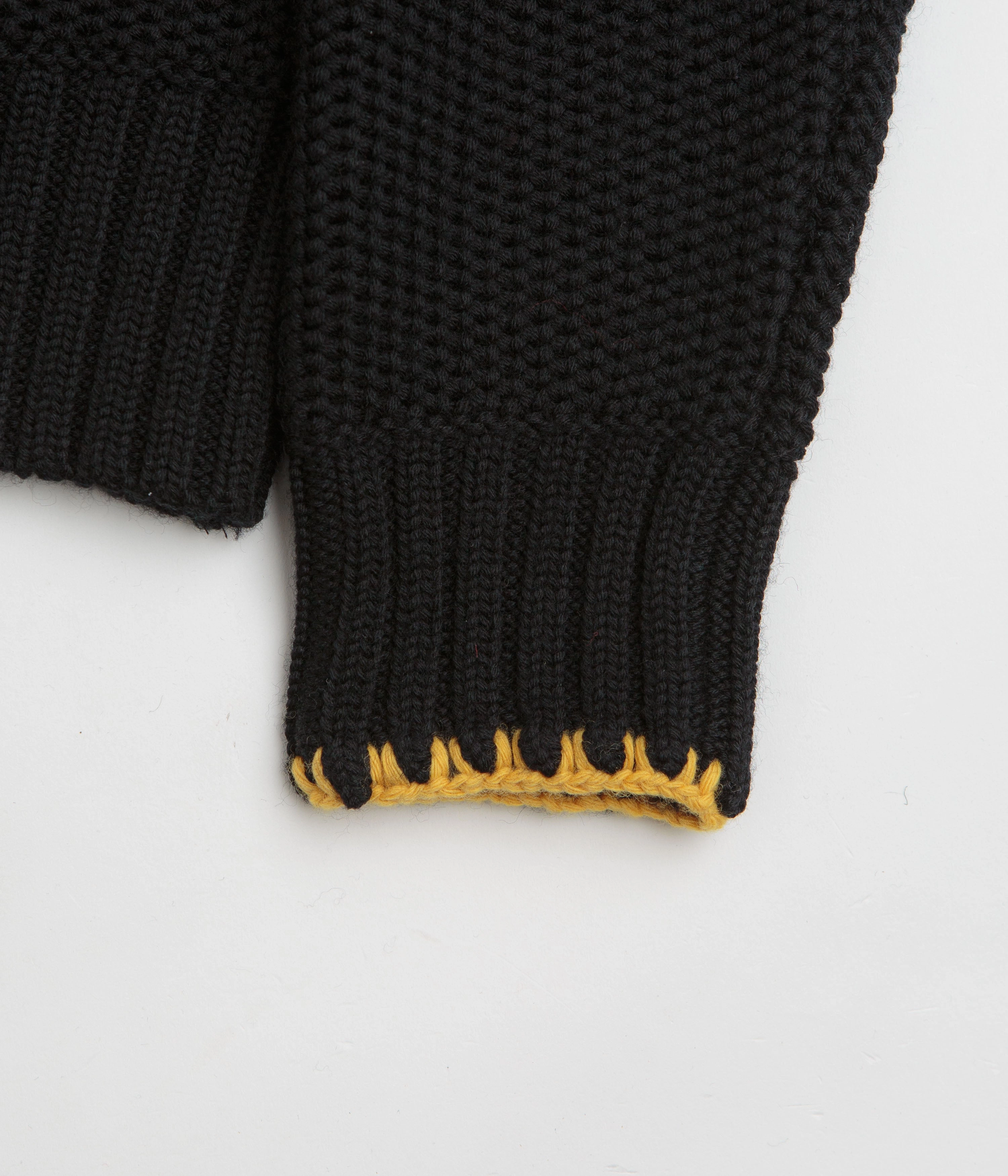 YMC Yips Knit Crewneck Sweatshirt - Black Comfy & Cozy